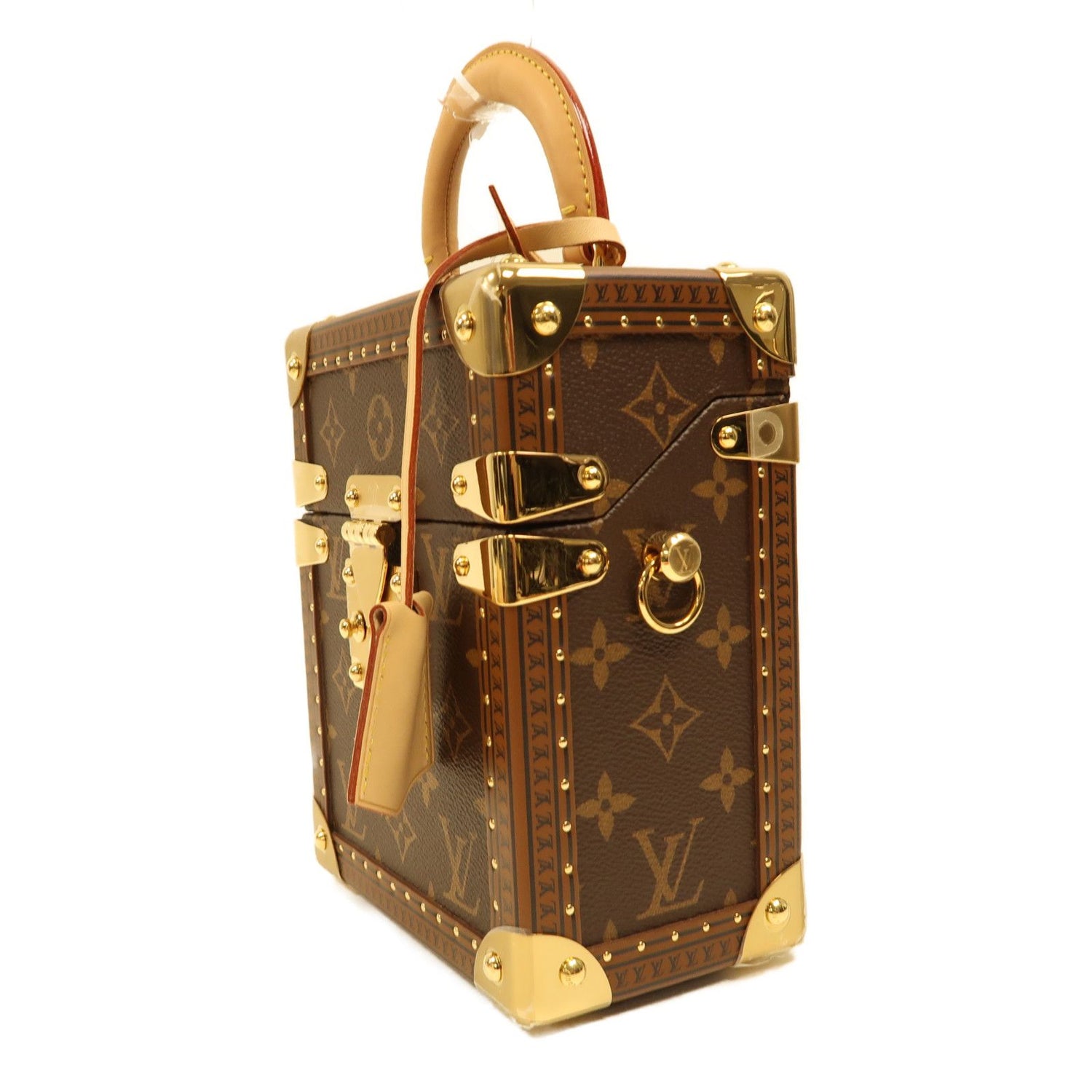 Louis Vuitton Monogram Camera Box Gold Hand-handed Shoulder Bag Color Brown 2way Shoulder Bag M 10079