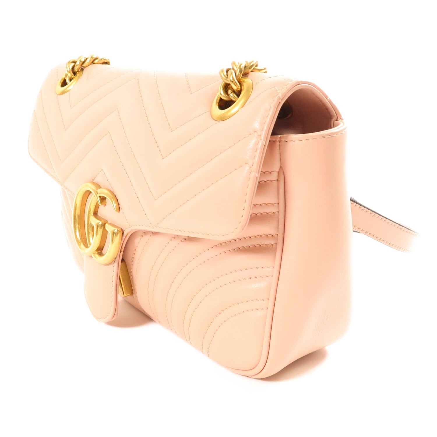 Gucci Small GG Marmont Flap Bag, Matelasse Chevron
