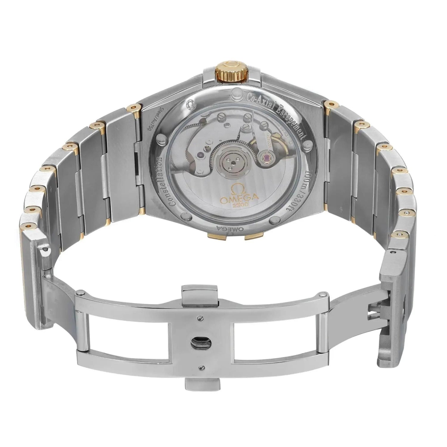 Omega Constellation 18K Yellow Gold Siver Dial Unisex Watch 123.20.35.20.02.006
