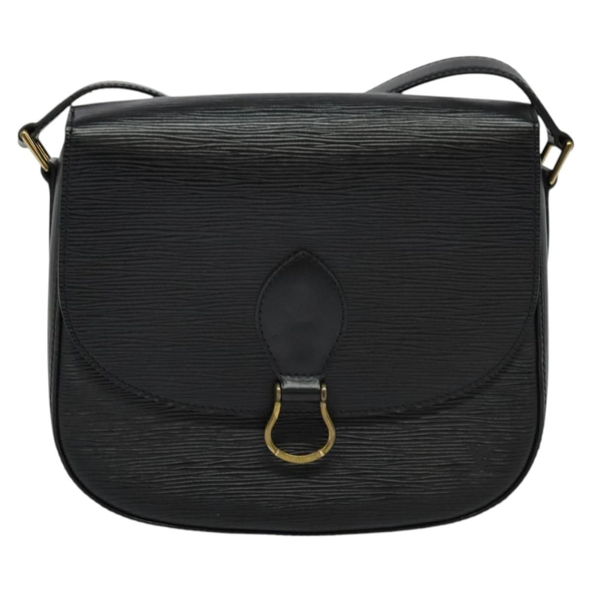 Louis Vuitton Epi Monogram Saint Cloud Gm Bag Black Noir M 52192 Auth