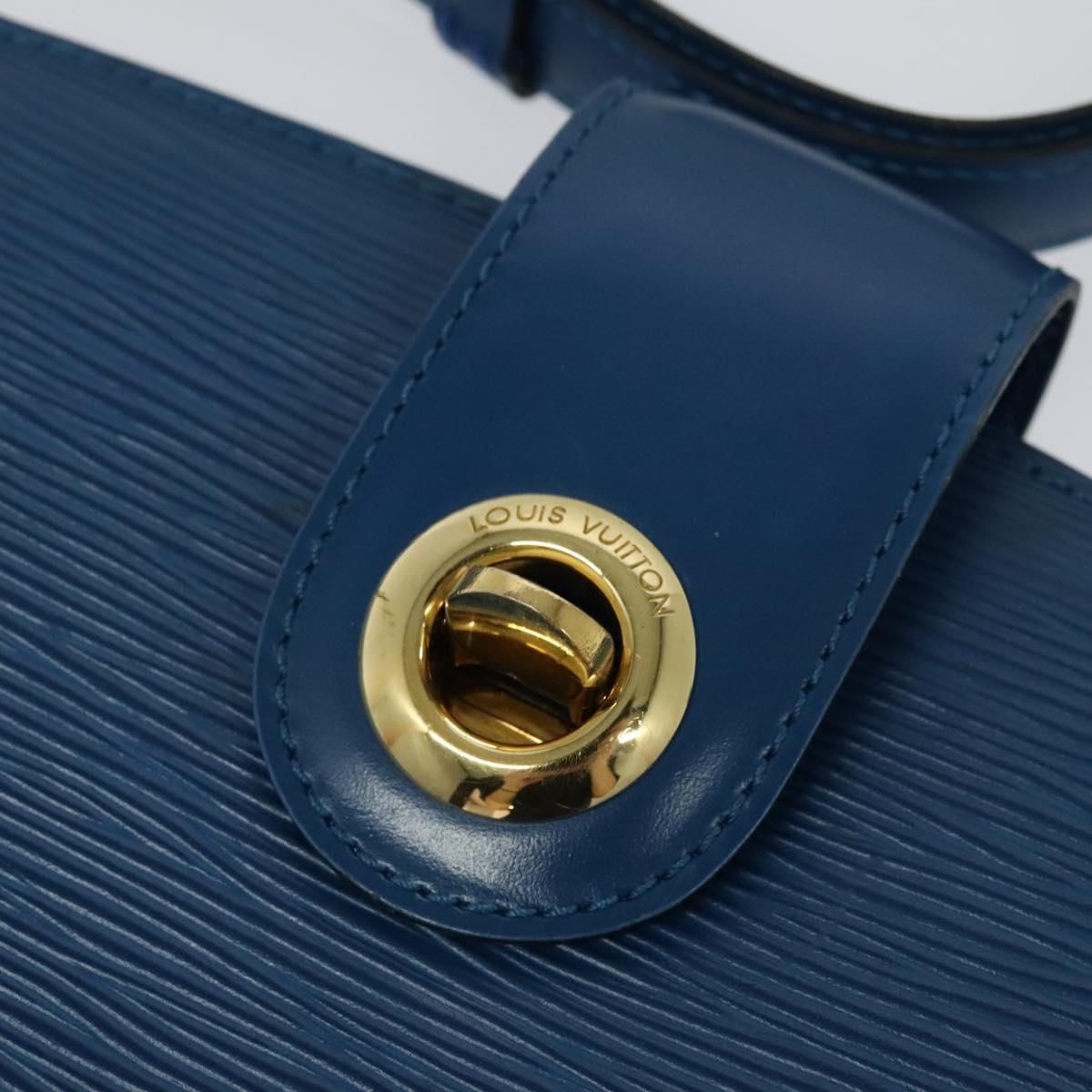Louis Vuitton Epi Capuchin Shoulder Bag Blue M 52345 Lv Auth