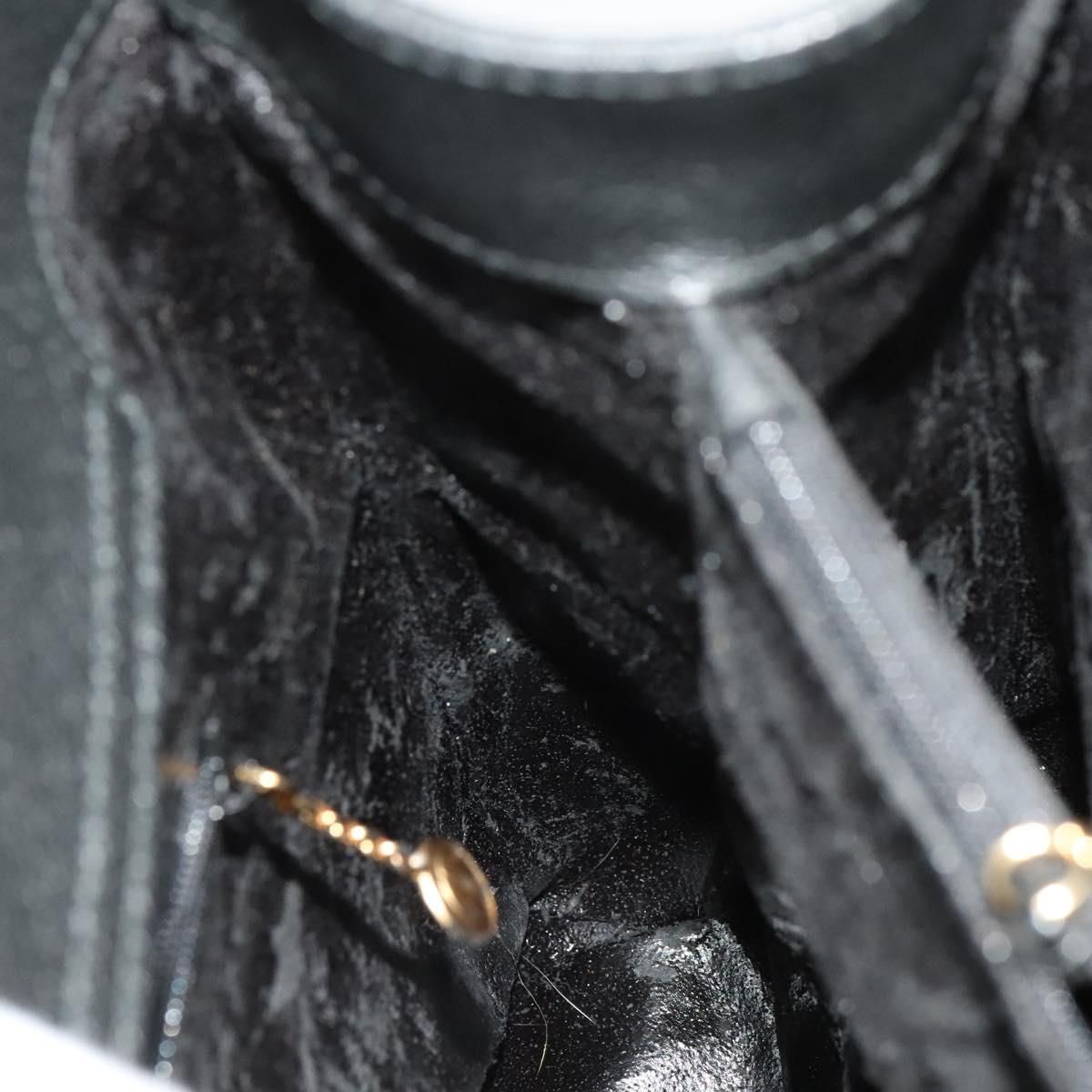 Gucci Bamboo Hand Bag Suede Black Gold 02 123 0260 Auth