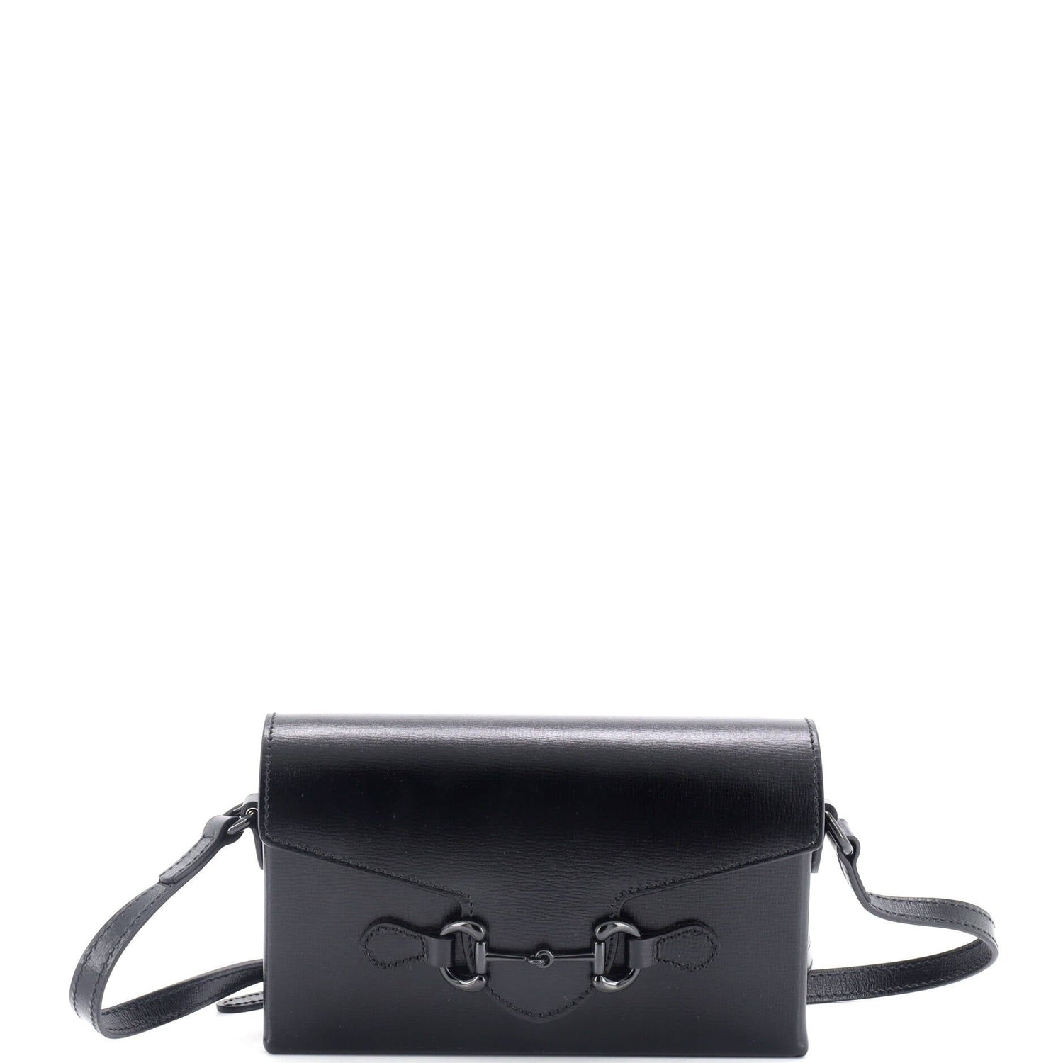 Gucci Horsebit 1955 Flap Crossbody Bag Leather Mini