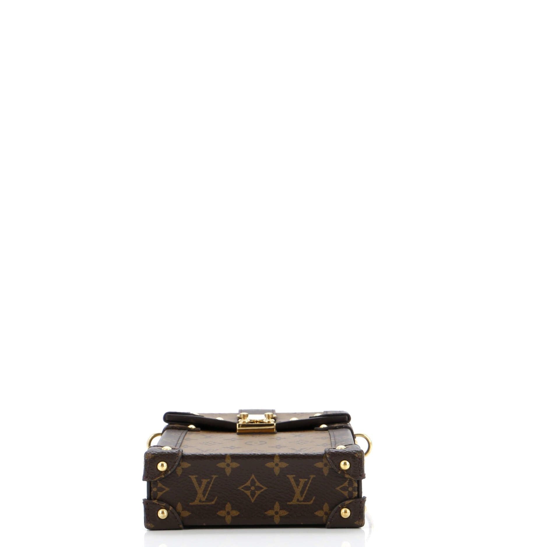 Louis Vuitton Vertical Trunk Pochette Reverse Monogram Canvas