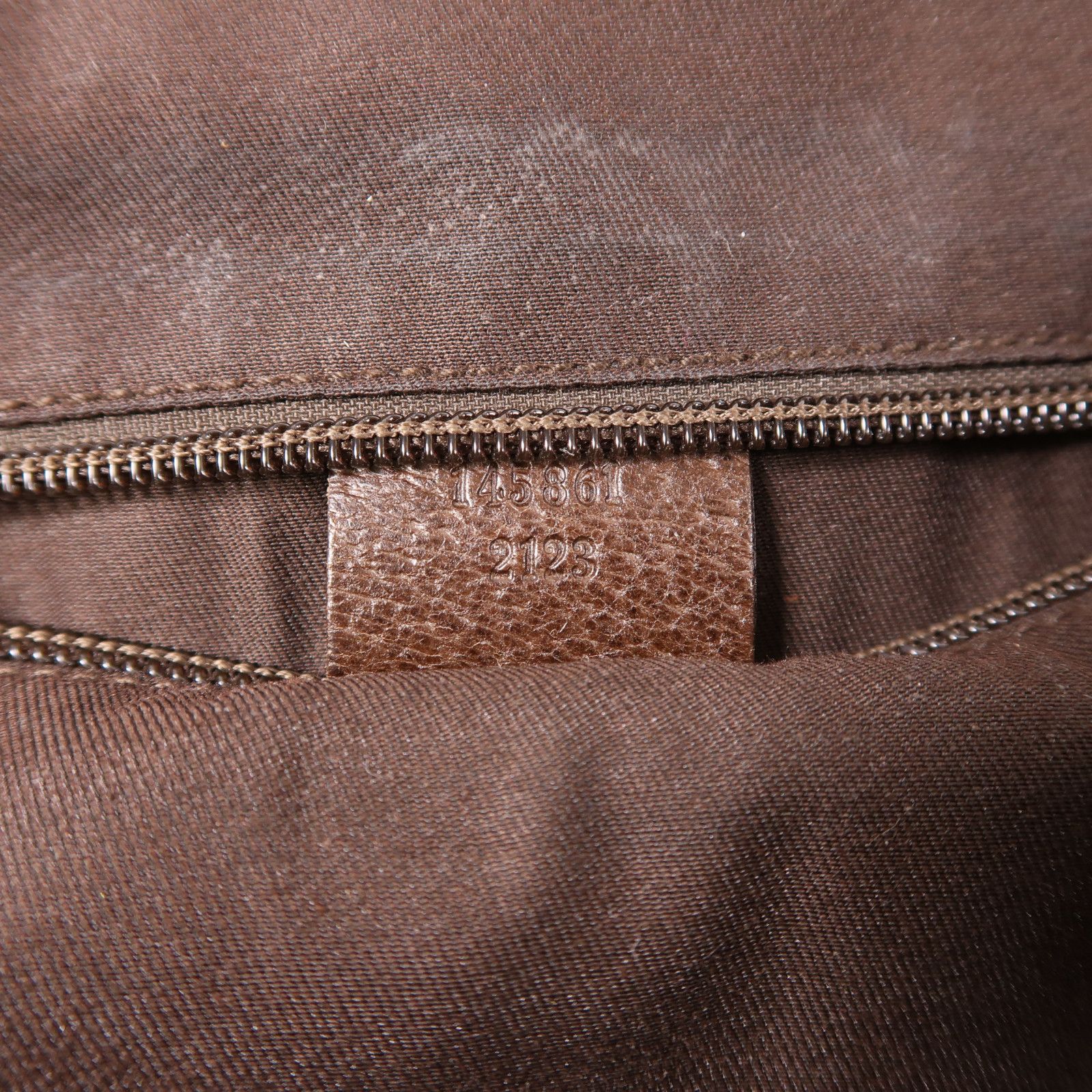 Gucci Canvas Shoulder Bag Brown Canvas 145861