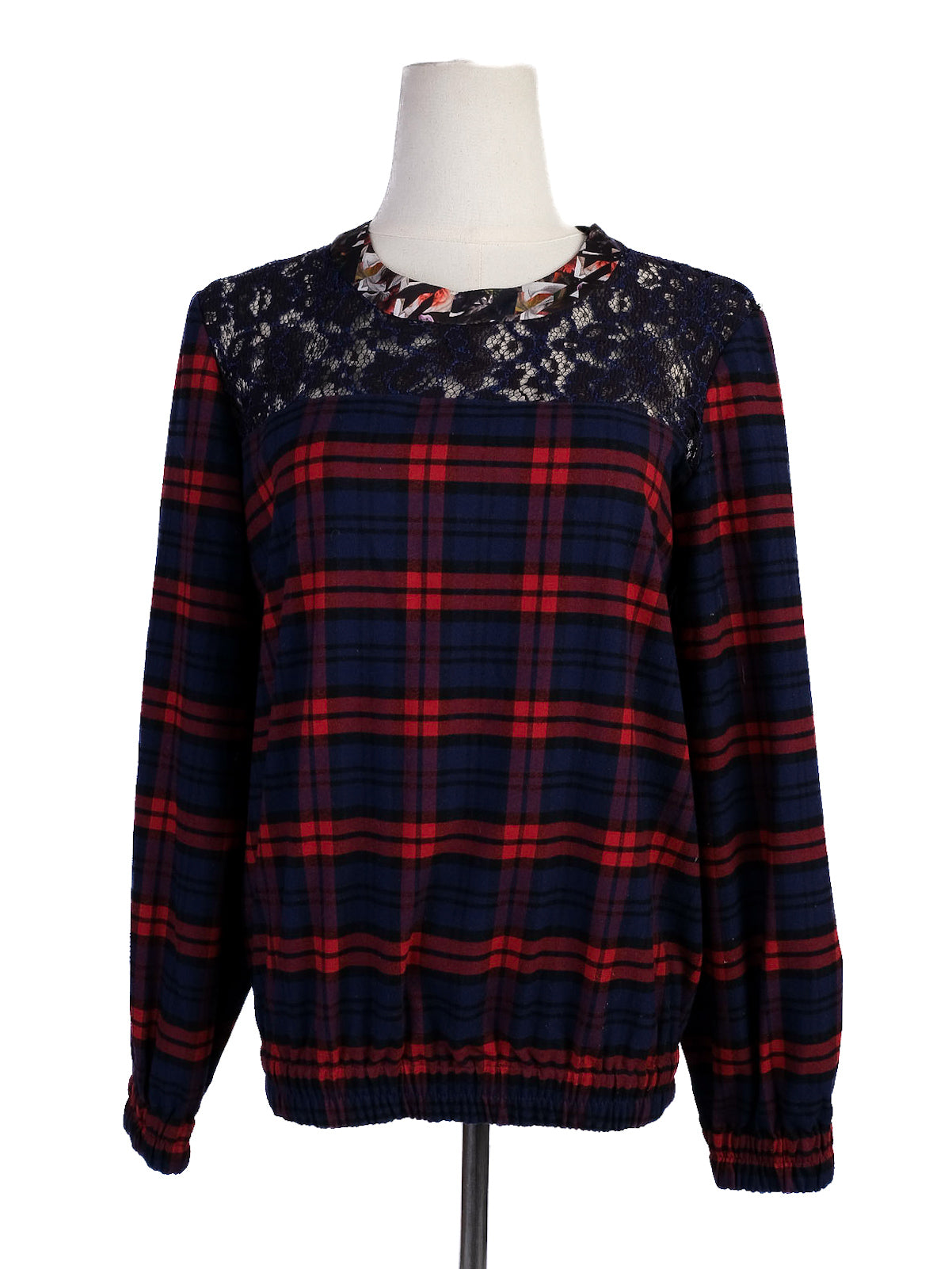 Sportmax Excellent Condition Plaid Long-Sleeve Shirt Size S