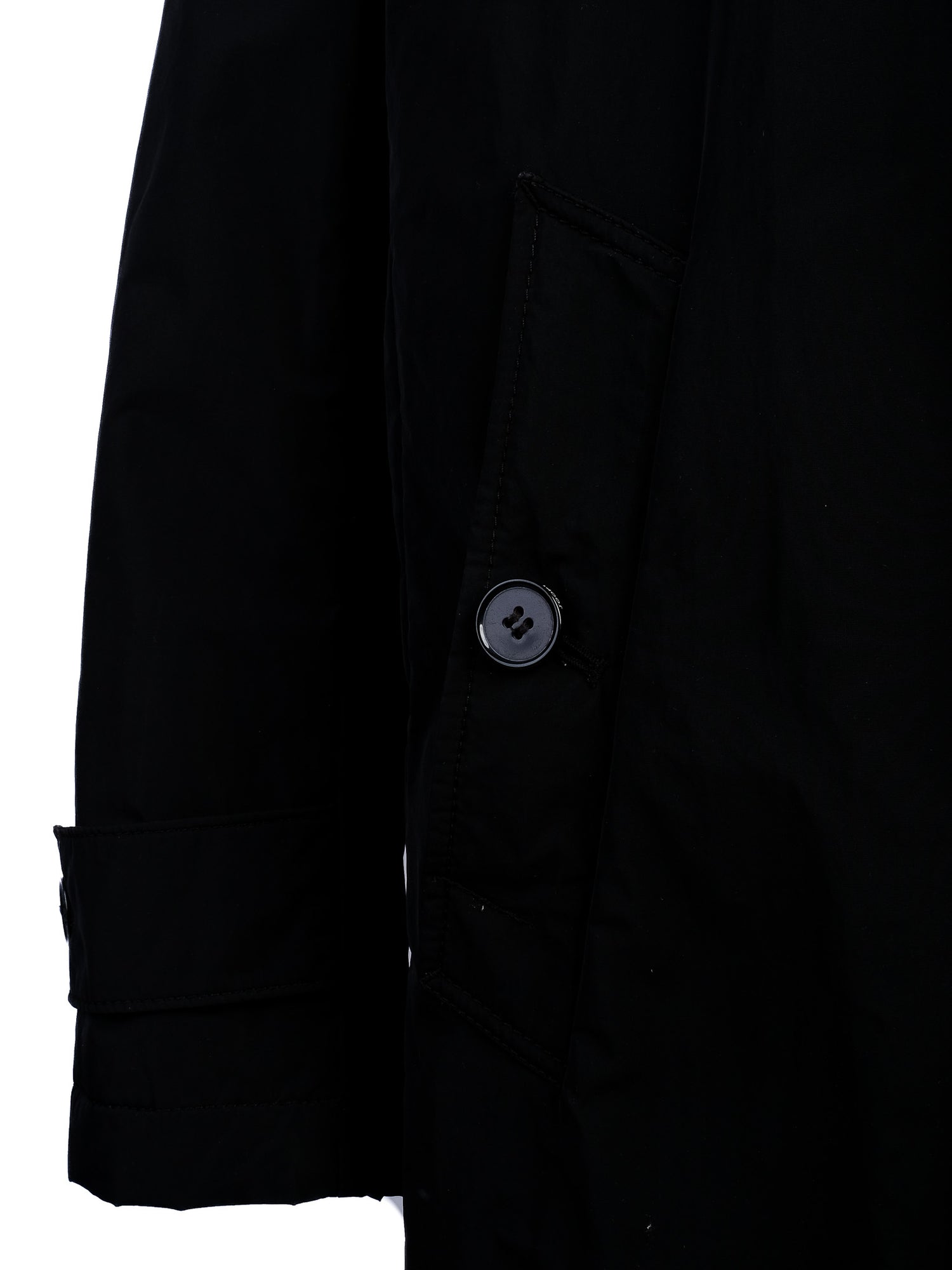 Excellent Joop Black Viscose Trench Coat for Men