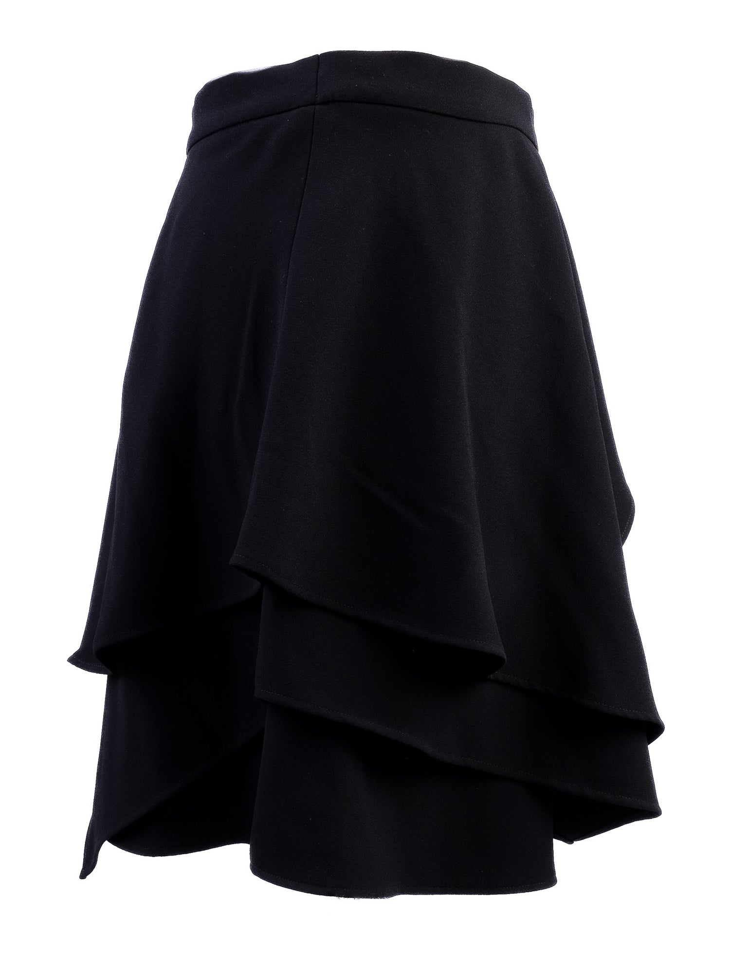 NEW Iro Black Layered Skirt Ruffled Design Size S