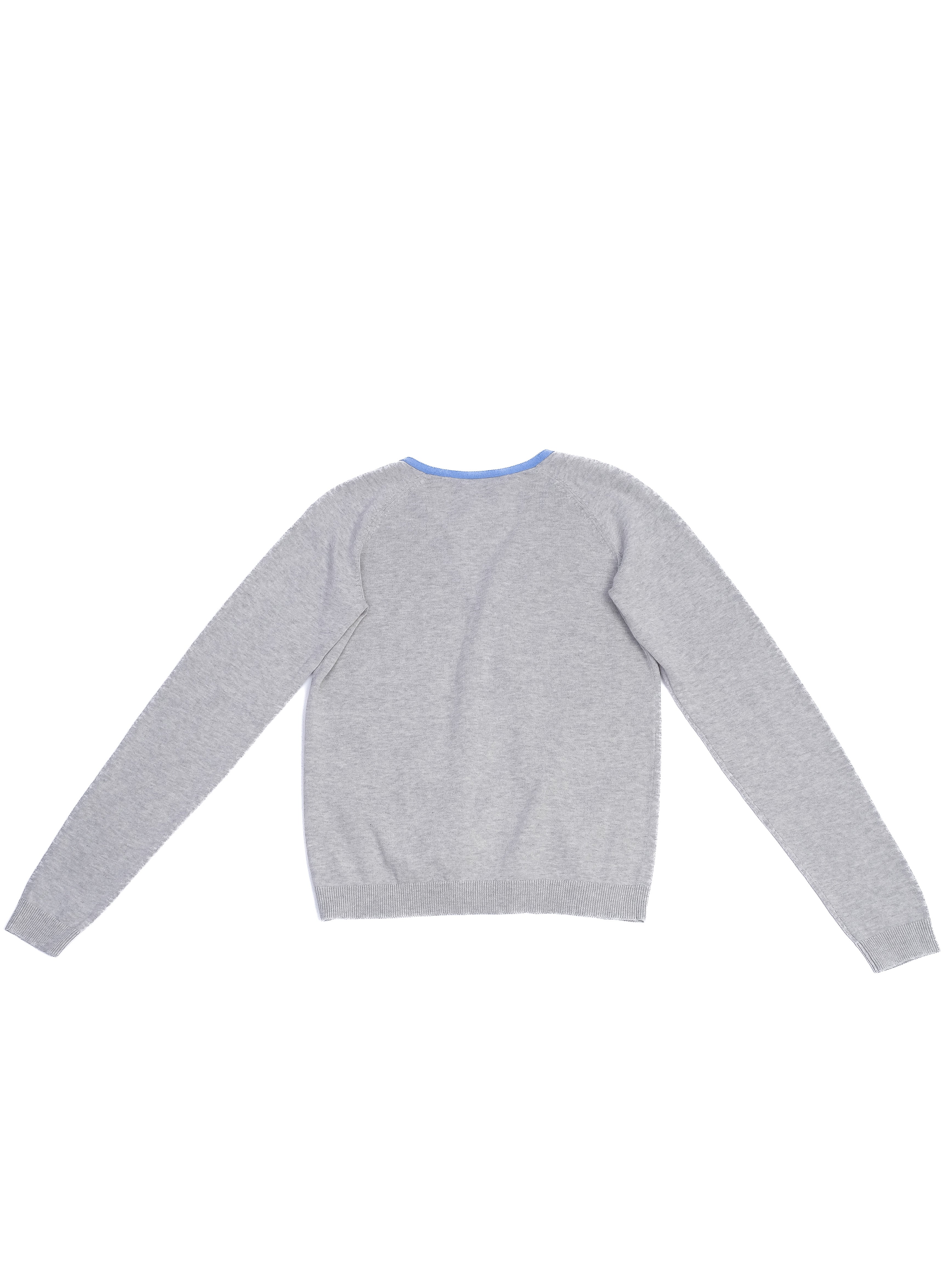 Excellent Bonpoint Gray Cotton Cardigan Size 12 for Kids