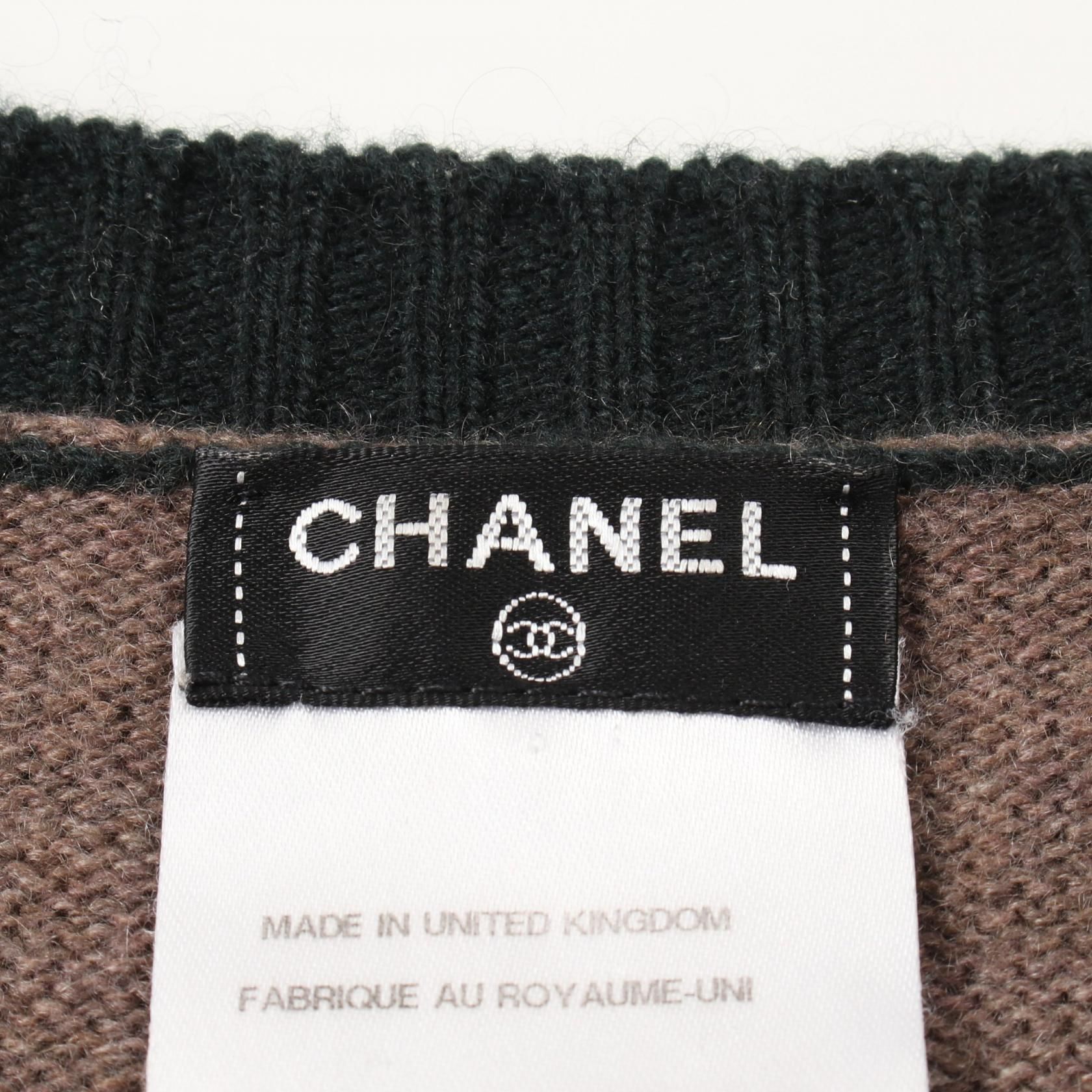 Chanel Coco Mark Turn Lock Dress P 42136k 03185 Cashmere Brown
