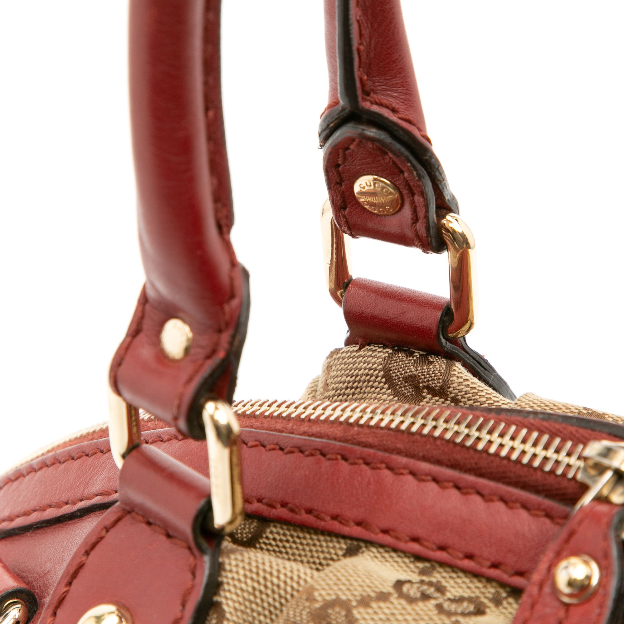 Gucci GG Canvas Sukey Satchel Brown