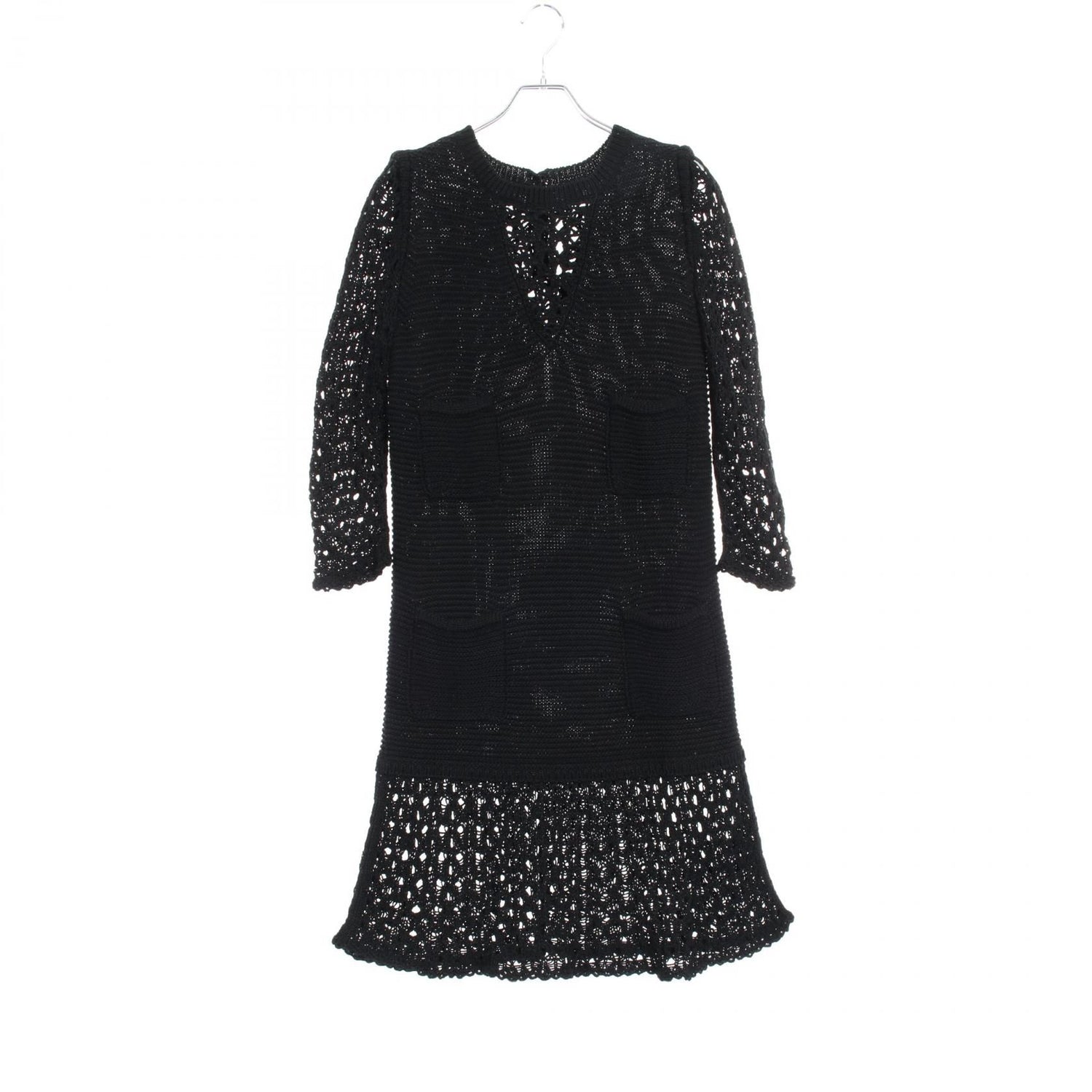 Chanel Black Dress Cotton P 49313k 06205