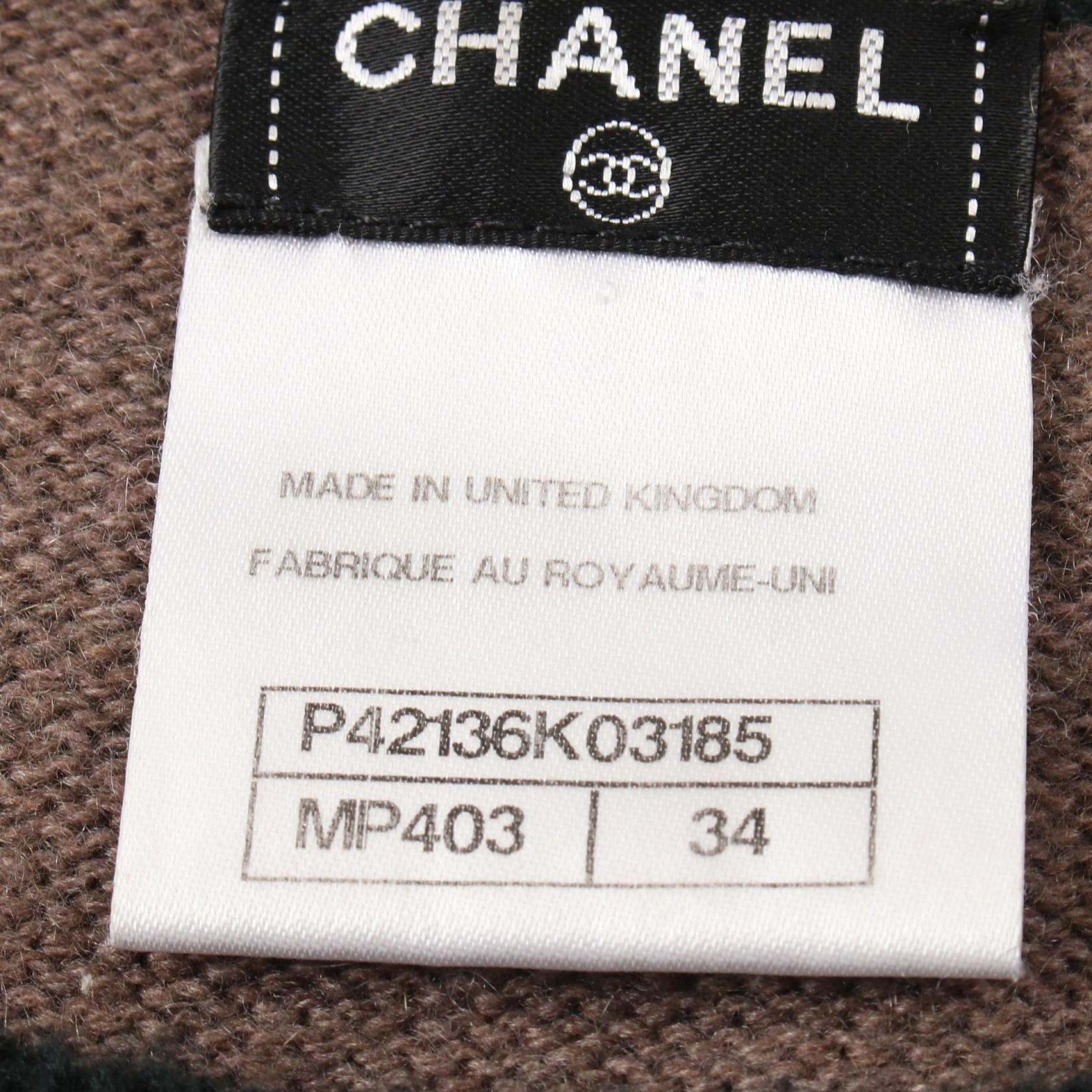 Chanel Coco Mark Turn Lock Dress P 42136k 03185 Cashmere Brown