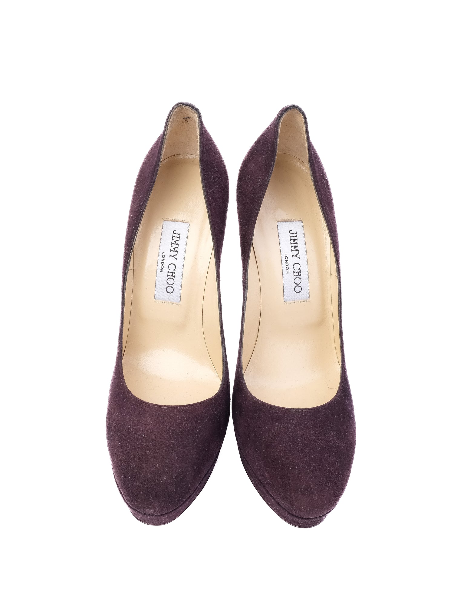 Perfect Jimmy Choo Purple Leather High Heeled Pumps Size 40