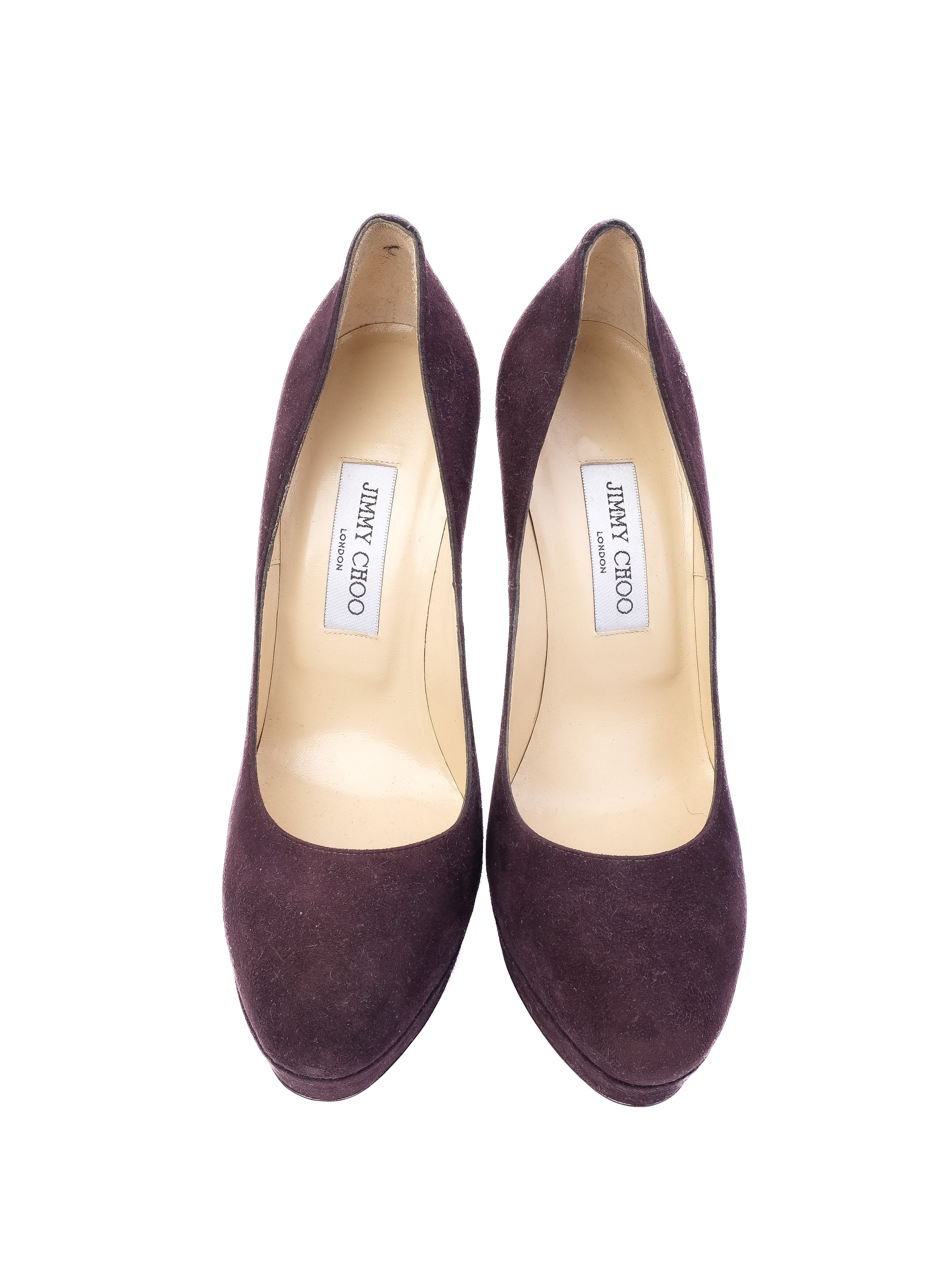 Perfect Jimmy Choo Purple Leather High Heeled Pumps Size 40