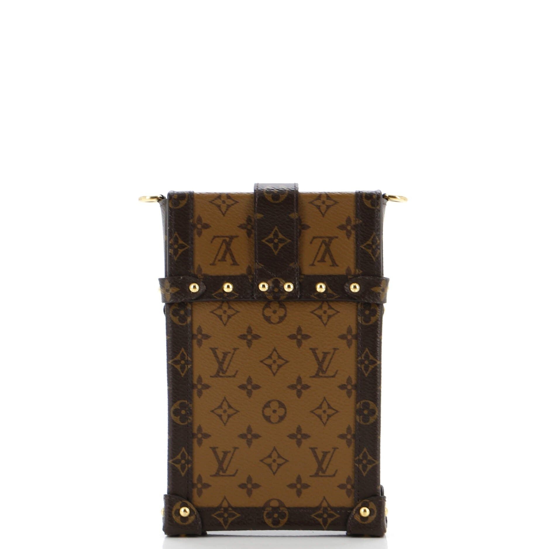 Louis Vuitton Vertical Trunk Pochette Reverse Monogram Canvas