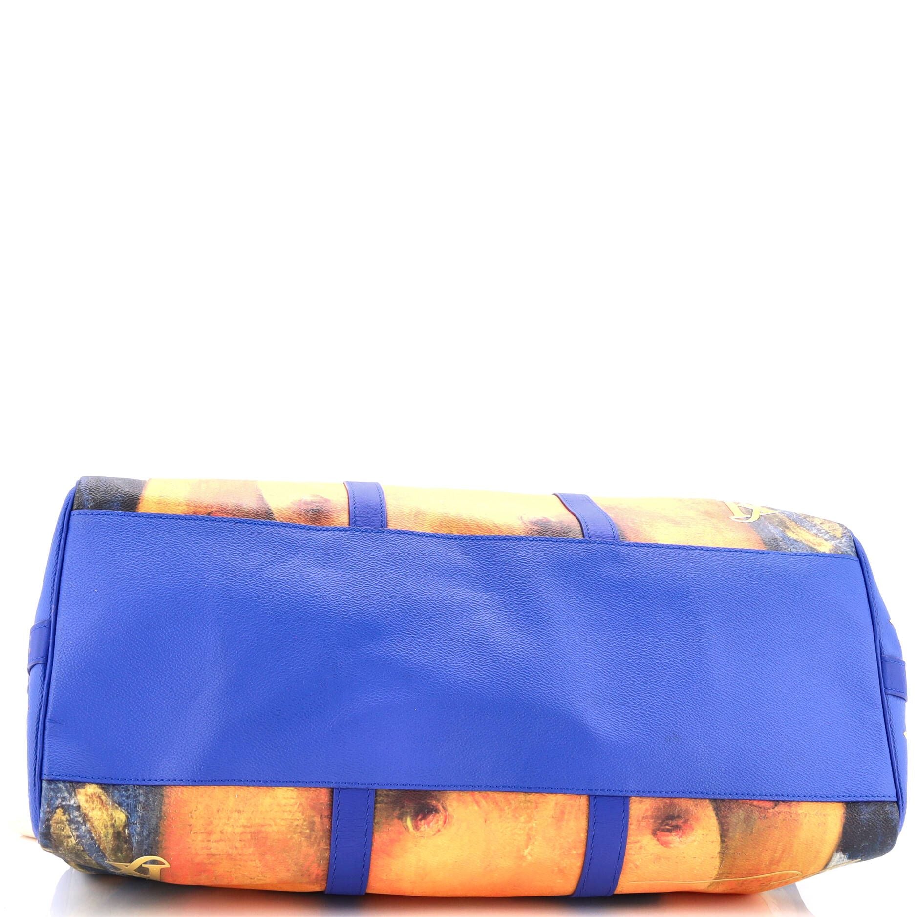 Louis Vuitton Keepall Bandouliere Bag Limited Edition Jeff Koons Gauguin Print Canvas 50