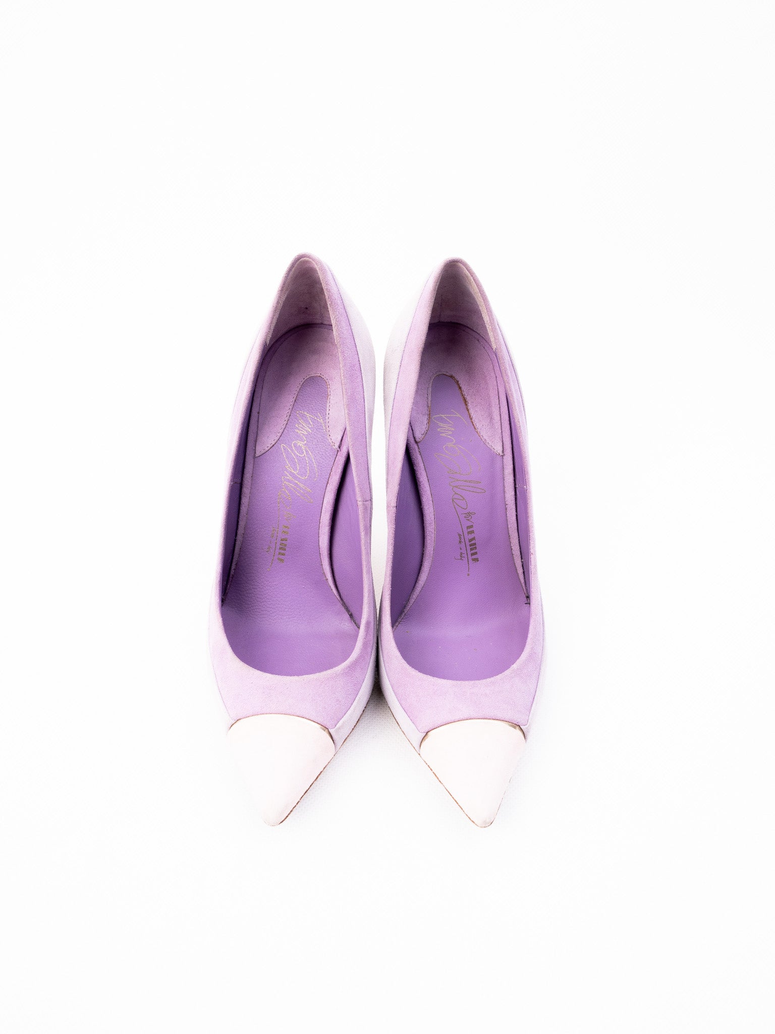 Average Lesilla Pink Suede High-Heeled Pumps Size 36