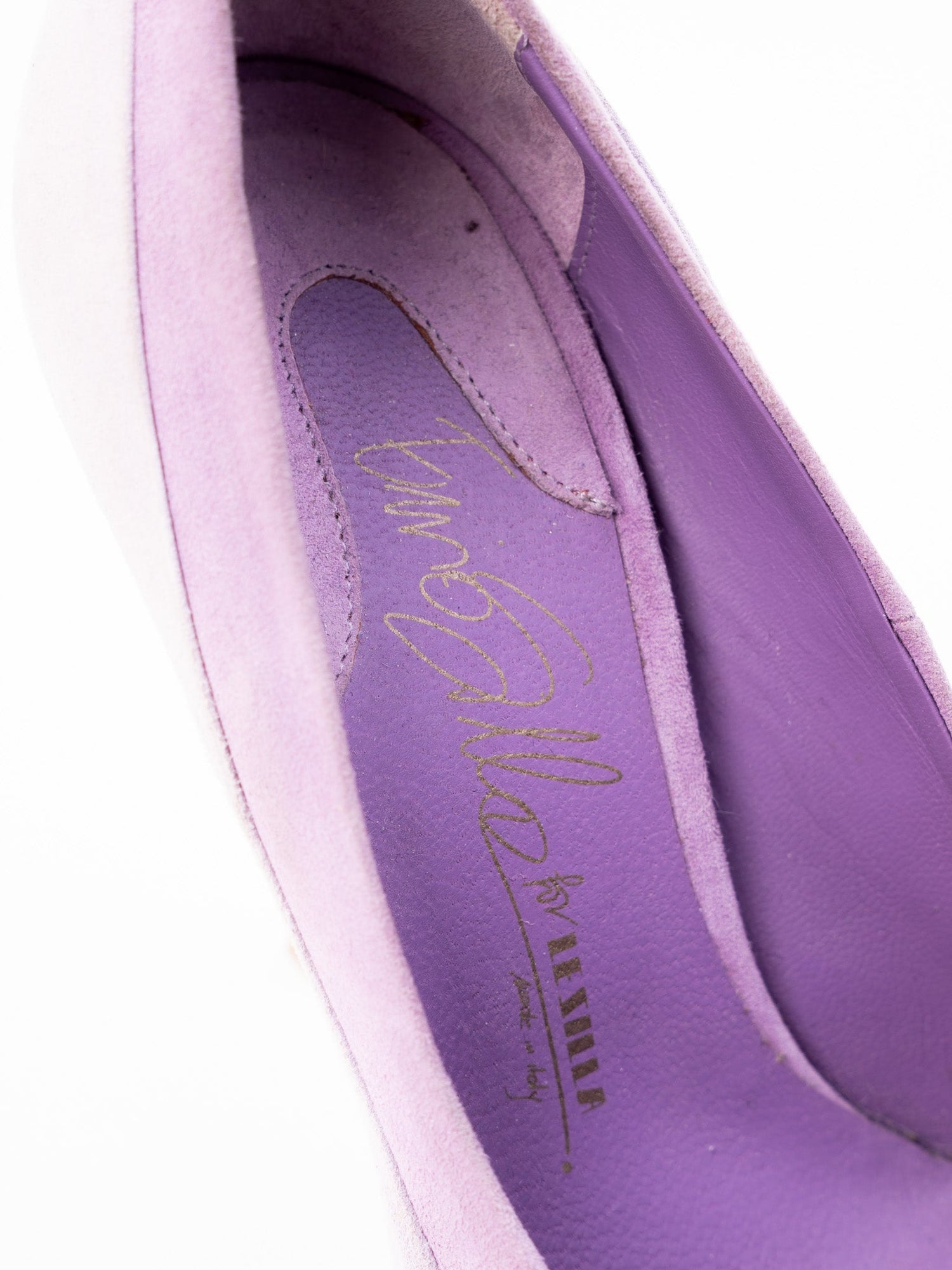 Average Lesilla Pink Suede High-Heeled Pumps Size 36