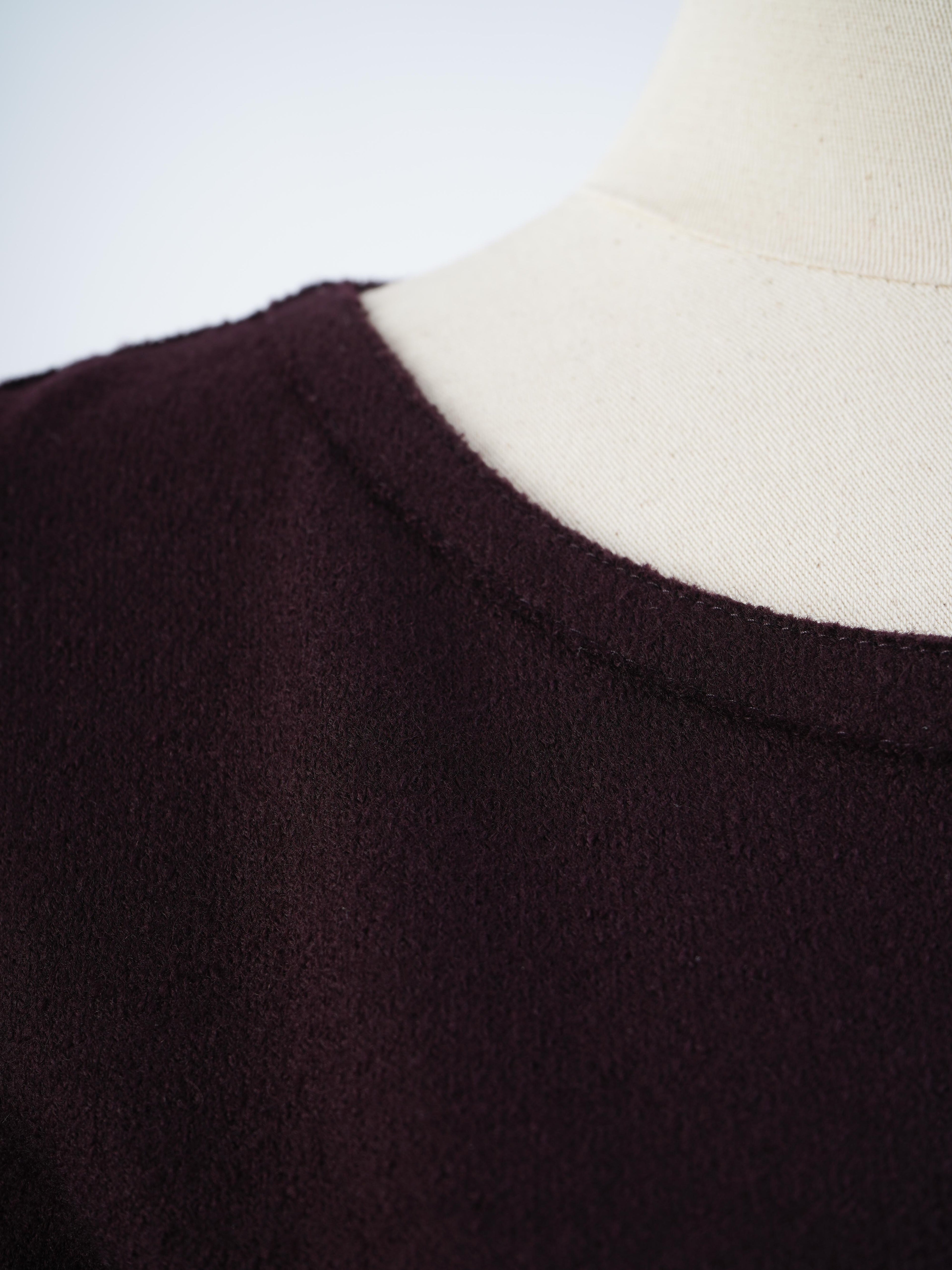 Excellent Fendi Purple Wool Dress Size M with Long Sleeves