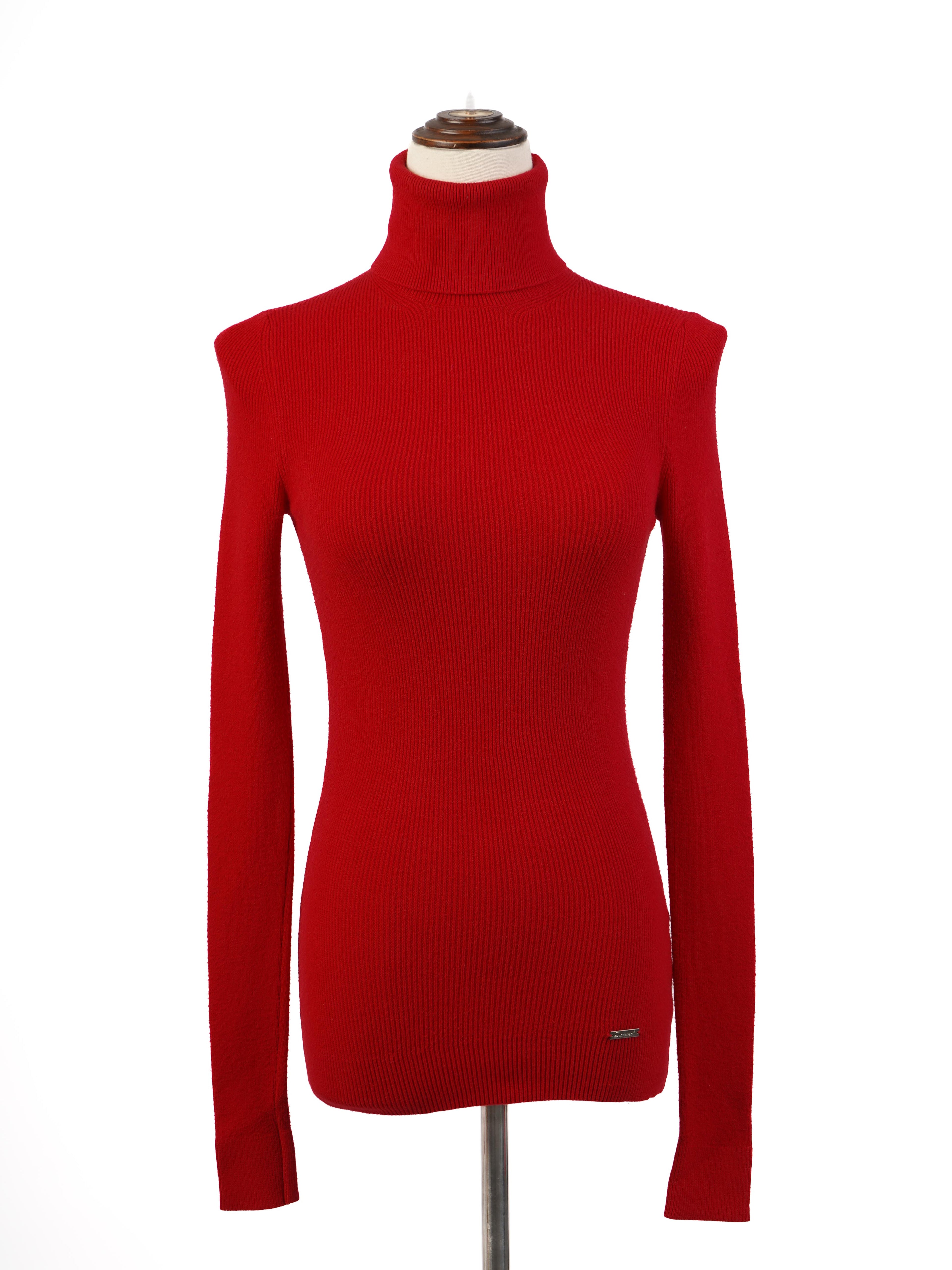 Excellent Dsquared2 Red Turtleneck Sweater Size S Wool