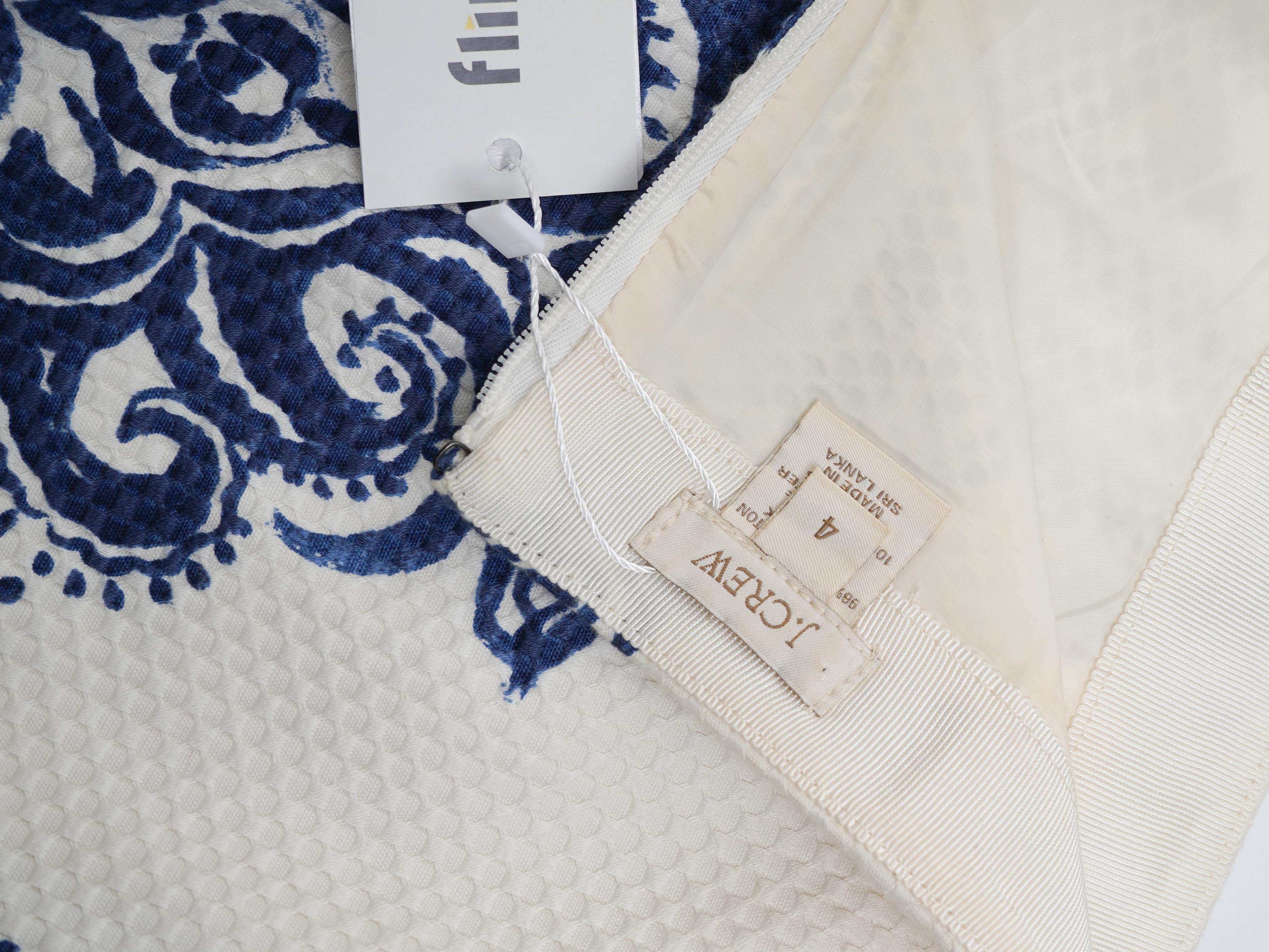 Excellent J. Crew Knee-Length Pencil Skirt Floral Design Size S