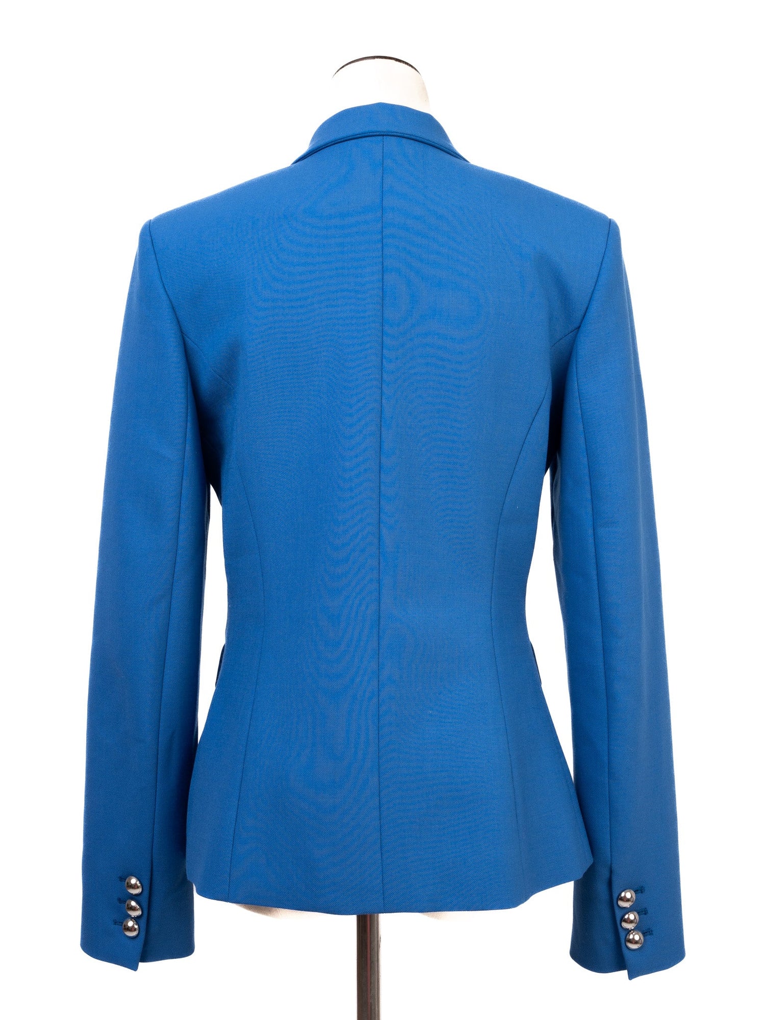Excellent Pinko Blue Wool Double-Breasted Suit with Trousers