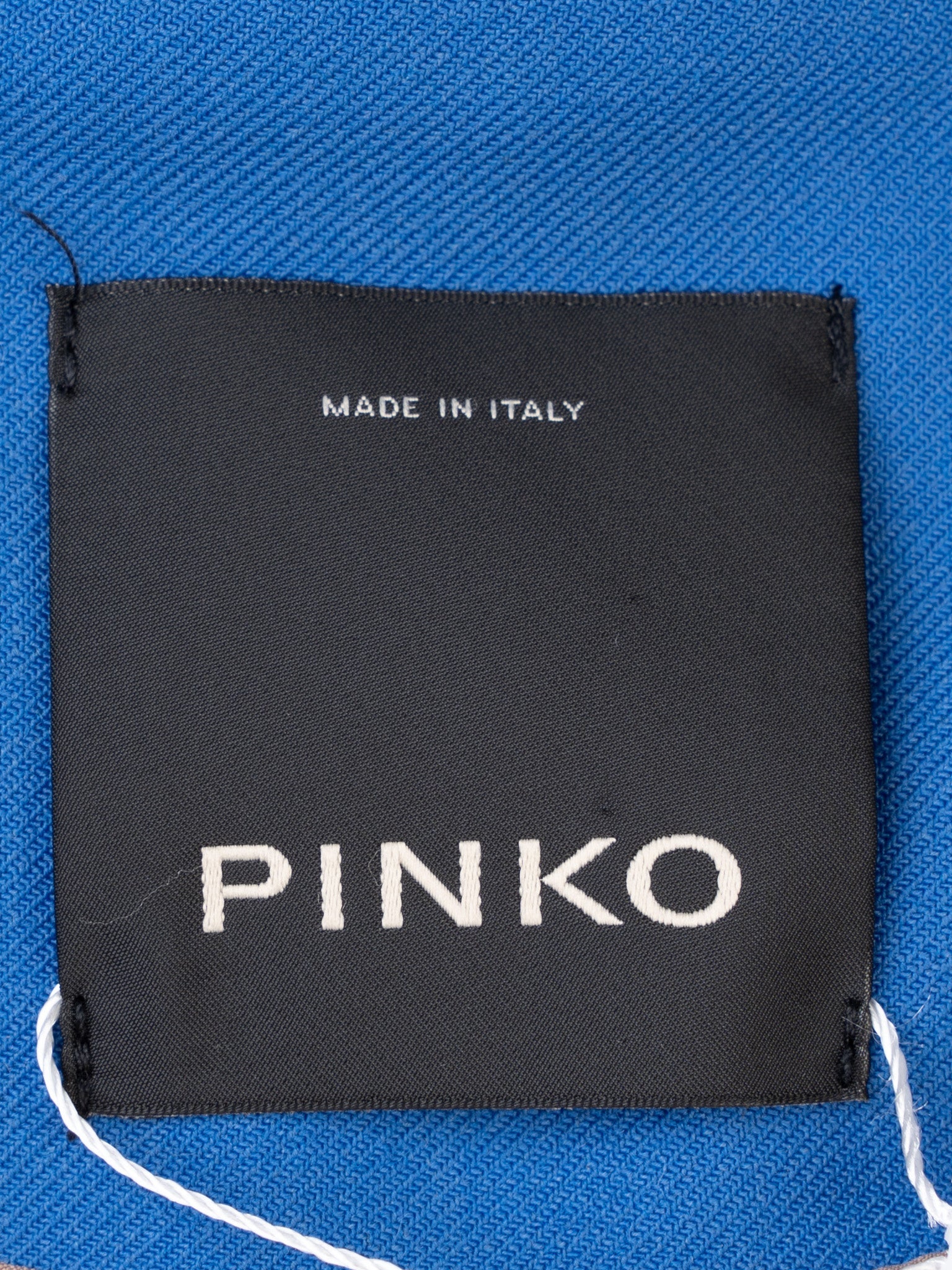 Excellent Pinko Blue Wool Double-Breasted Suit with Trousers