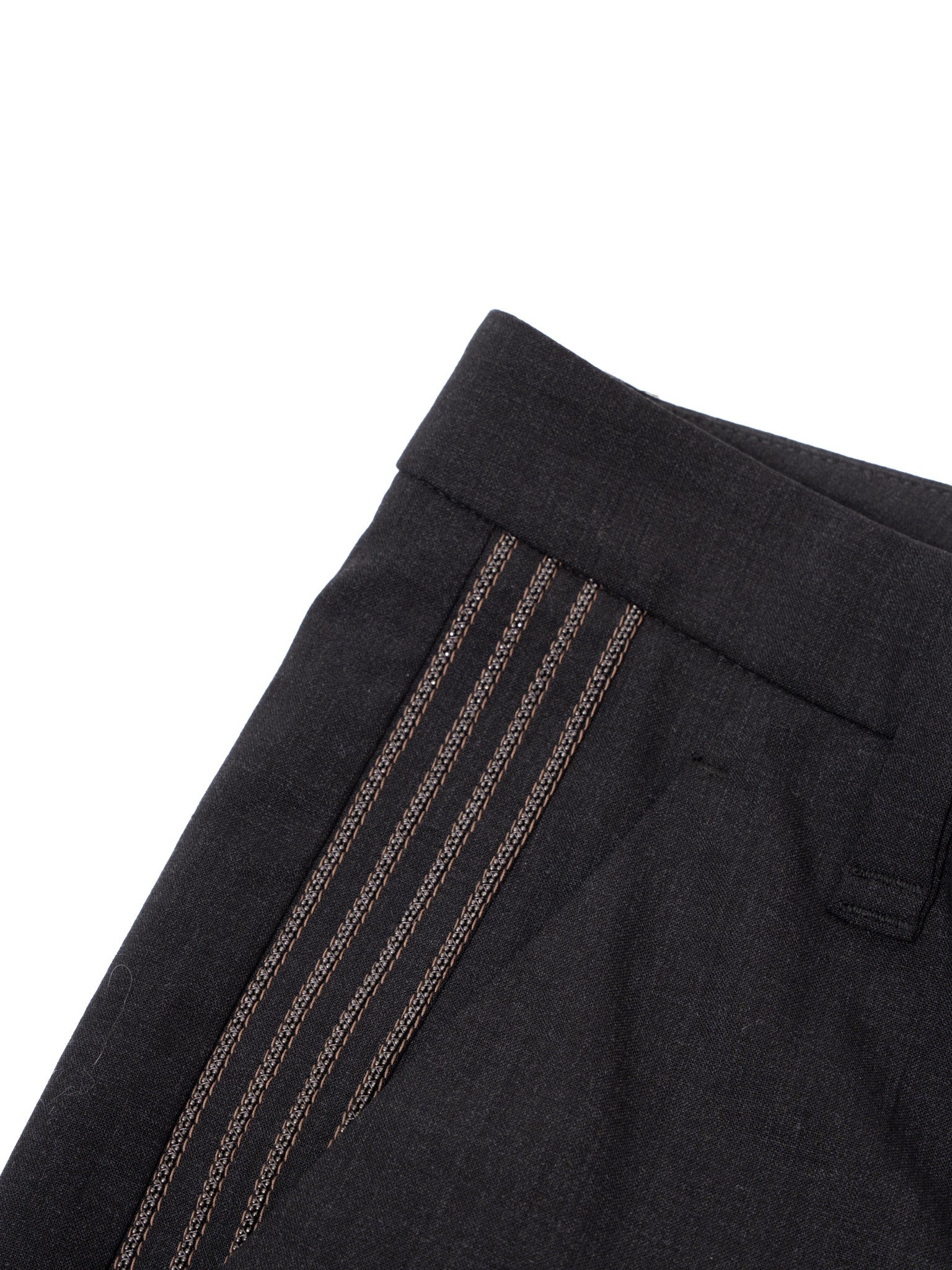 Excellent Brunello Cucinelli Black Wool Trousers Size S for Women