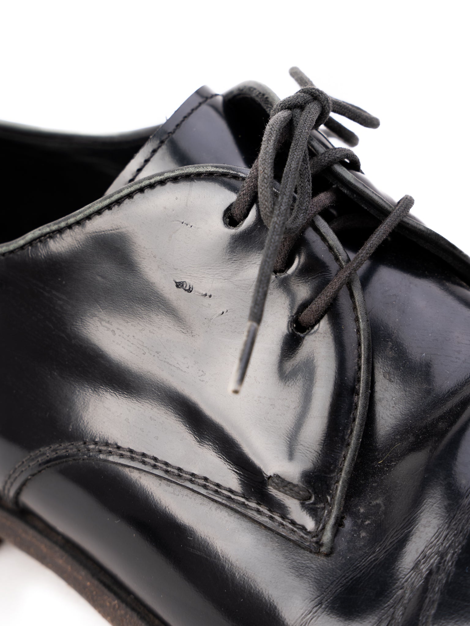 Excellent Henderson Black Leather Oxford Dress Shoes Size 39