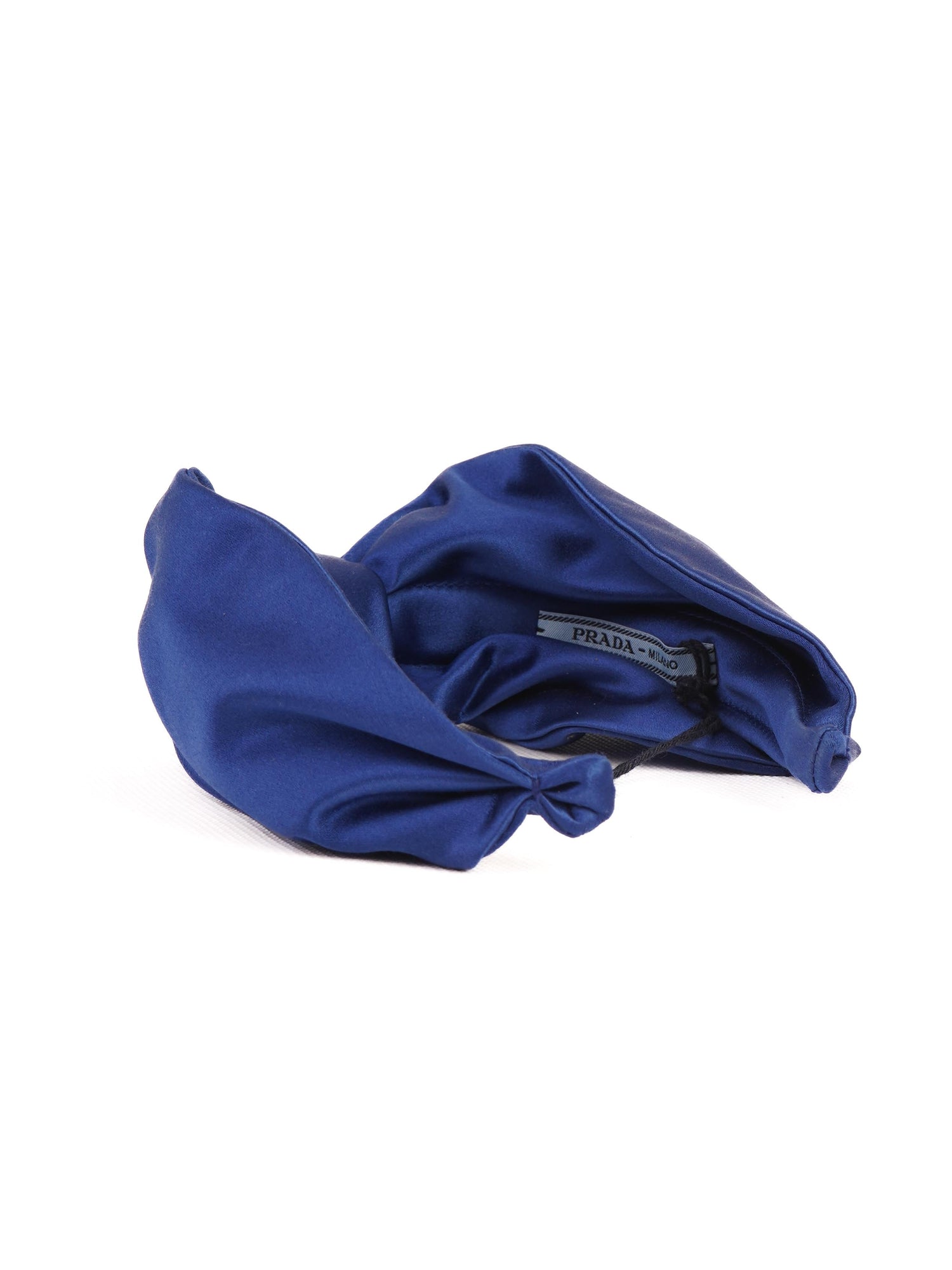 NEW Prada Knotted Blue Textile Headband for Women