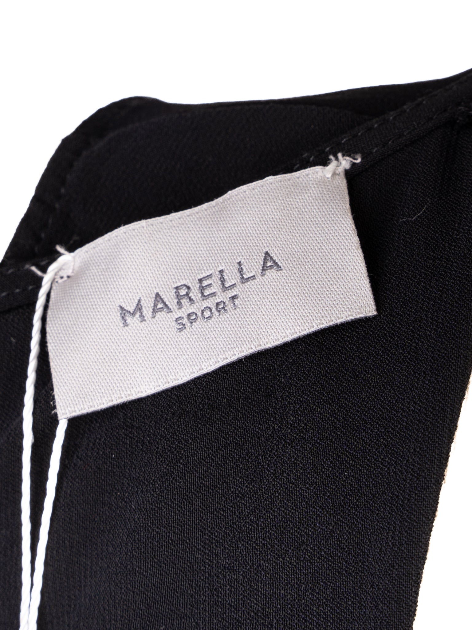 Marella Black Cold Shoulder Top Viscose Size S Excellent Condition