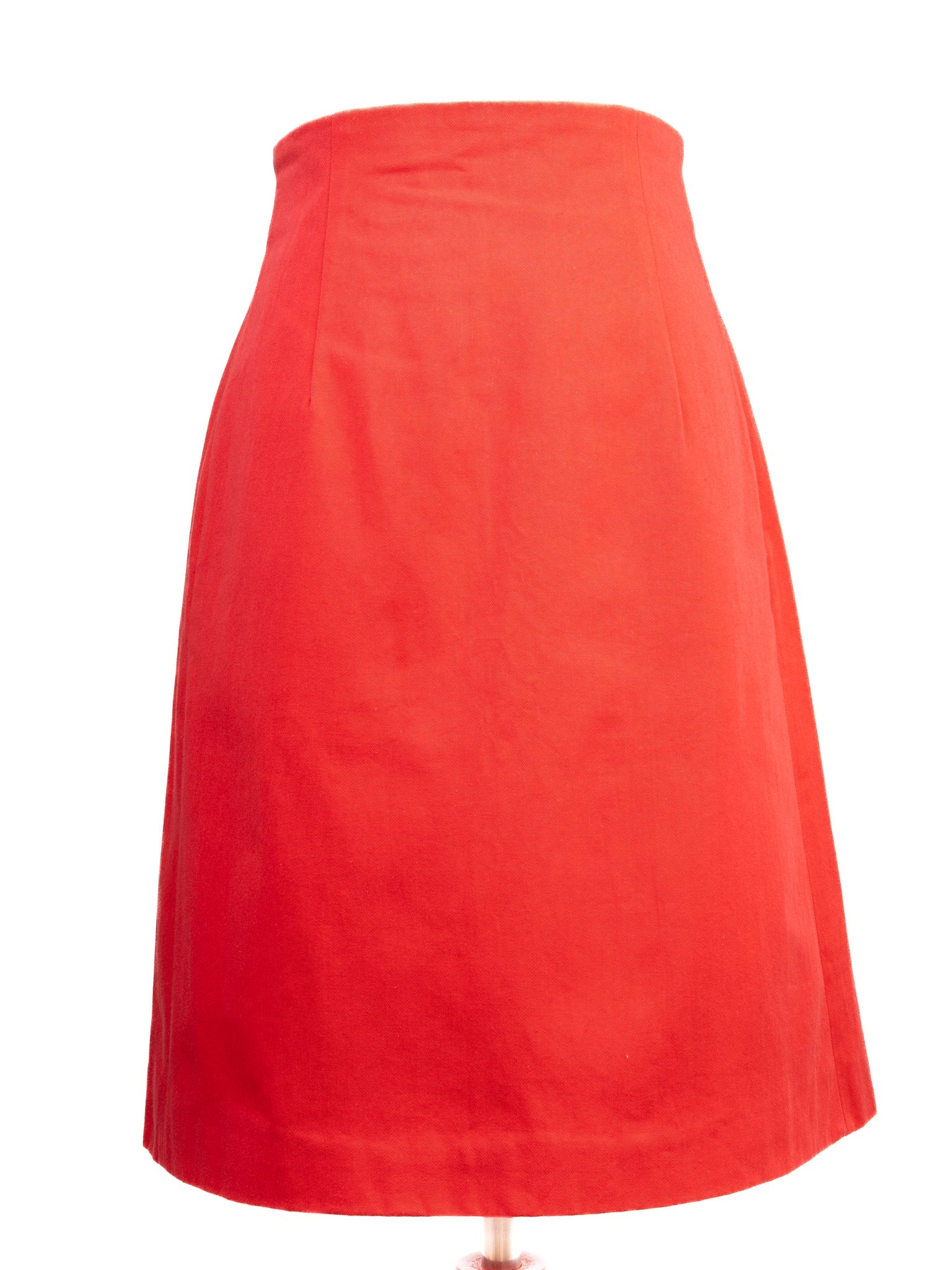 Emporio Armani Red Cotton Skirt Size XS Excellent Condition