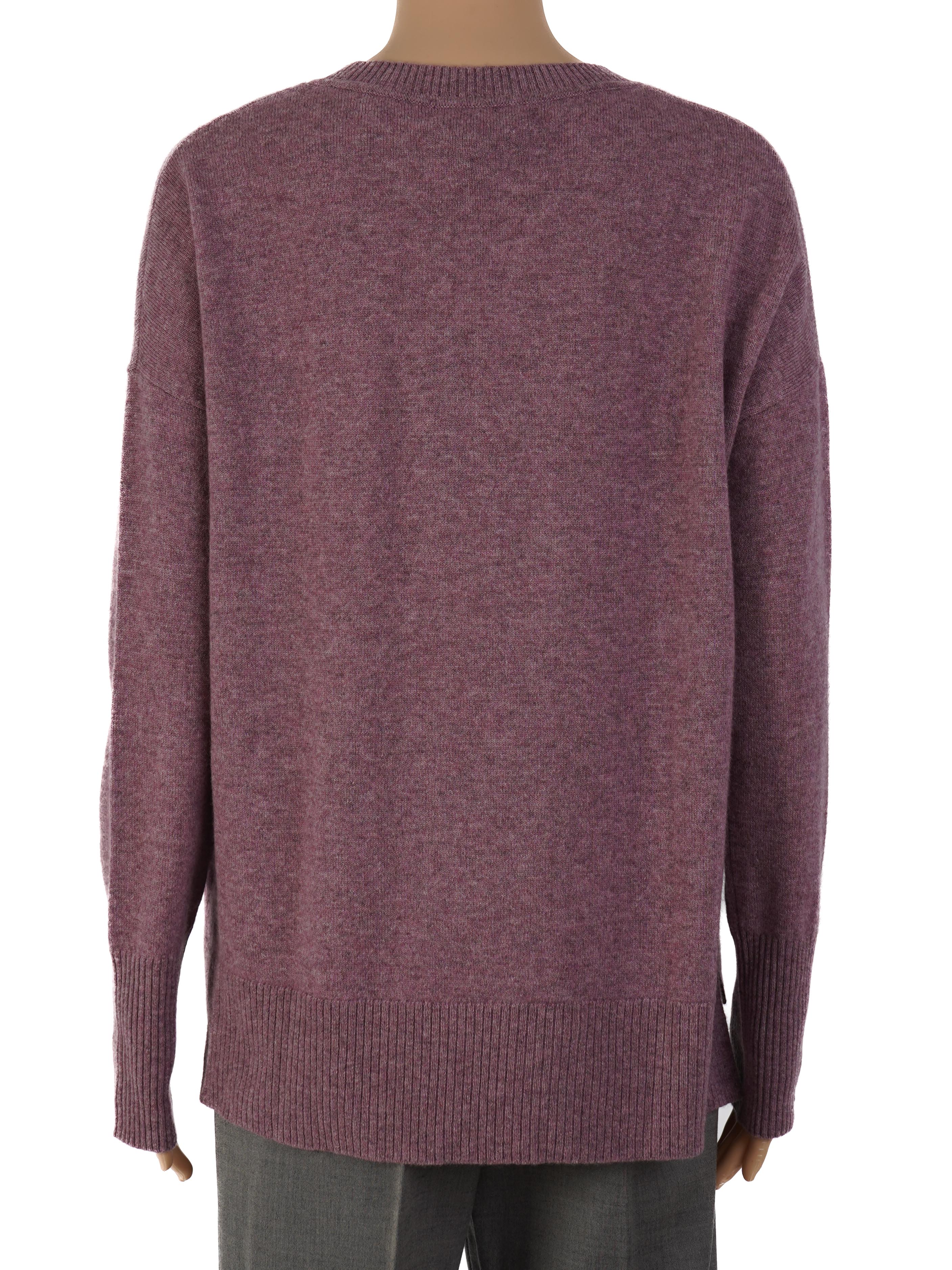 NEW Elie Tahari Mauve Cashmere Sweater Size M with Pockets
