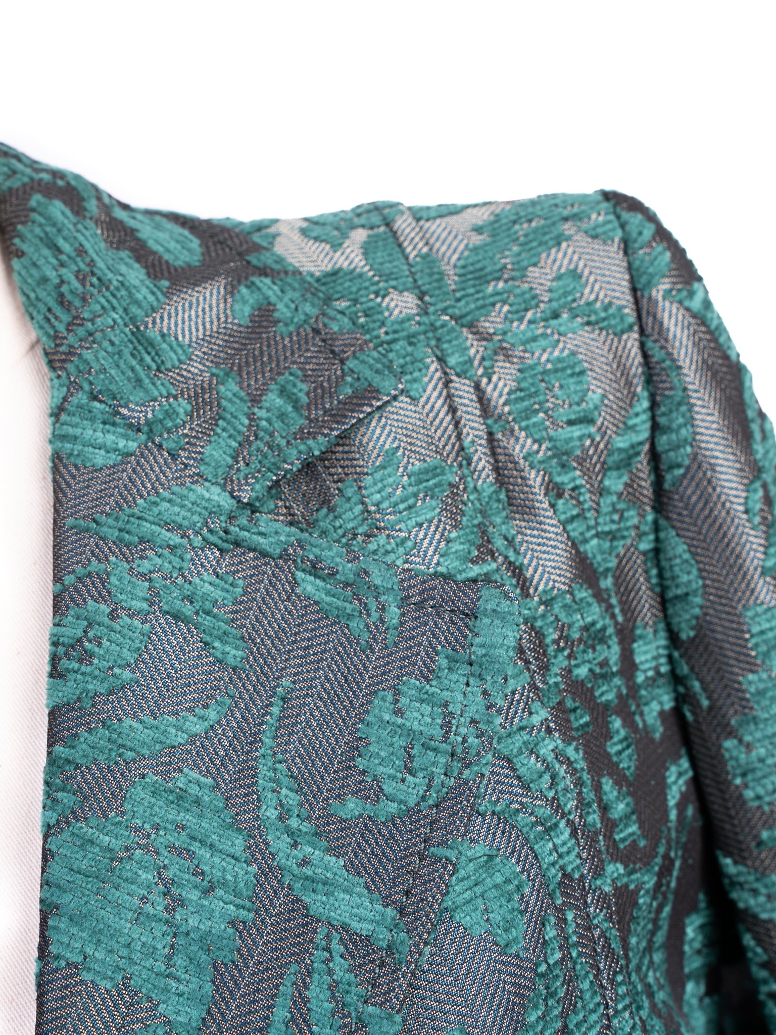 Excellent Roccobarocco Green Floral Suit Viscose Jacket & Skirt Set