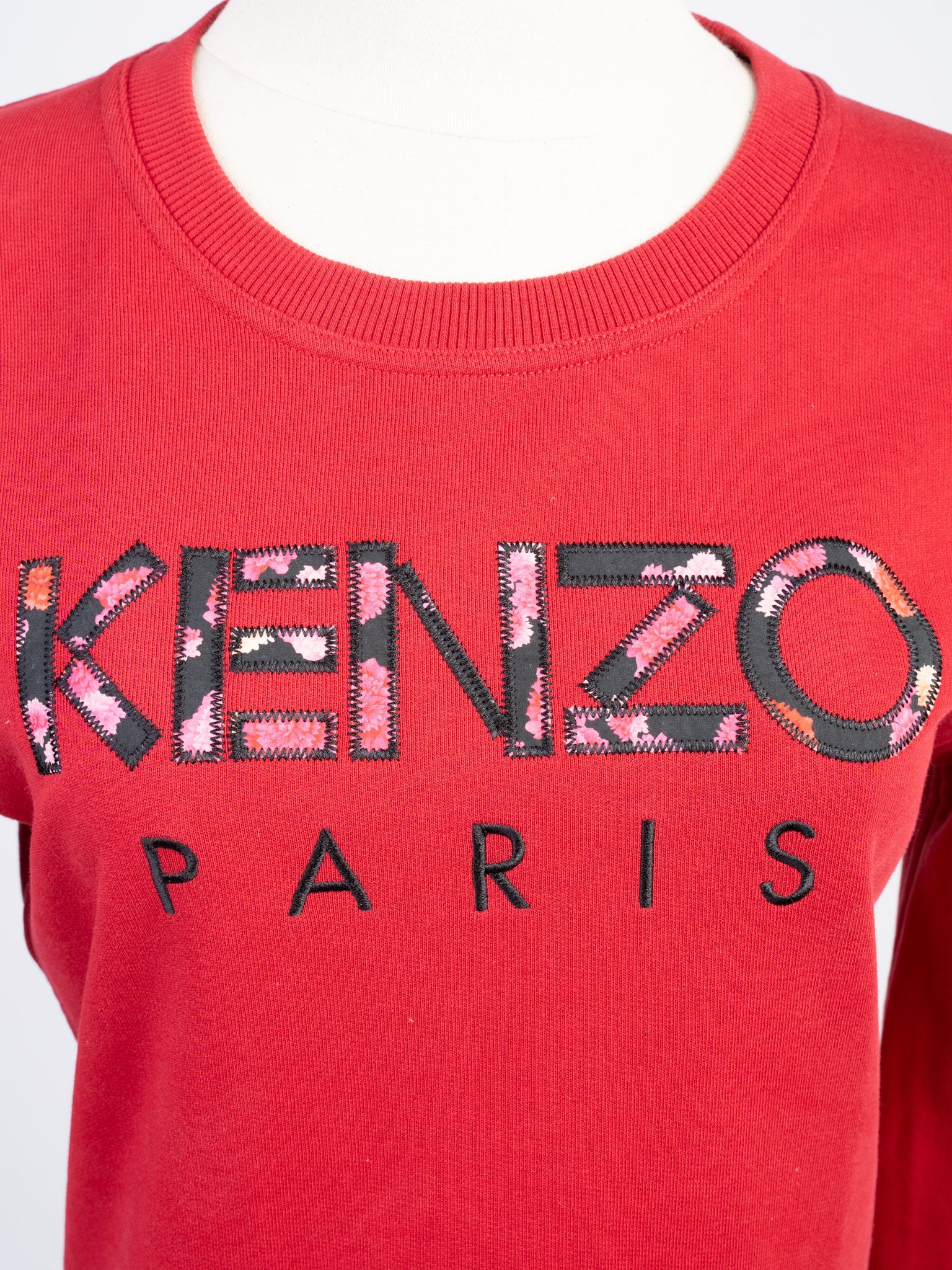 Excellent Kenzo Red Sweatshirt Cotton Women Long Sleeve KENZO PARIS