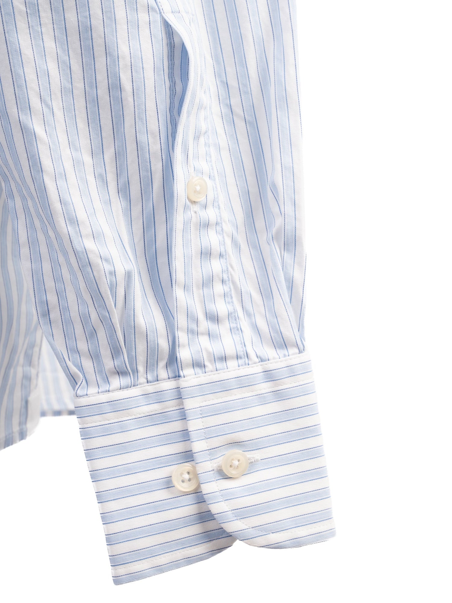 Excellent Hackett Blue Striped Cotton Shirt Size XL