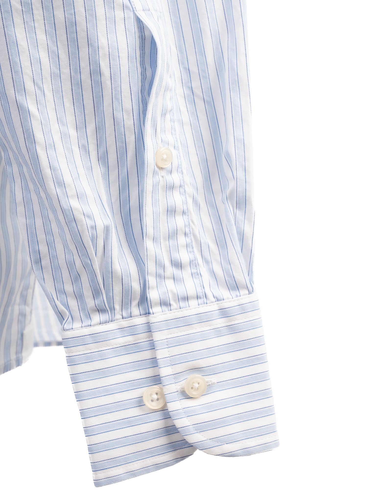 Excellent Hackett Blue Striped Cotton Shirt Size XL