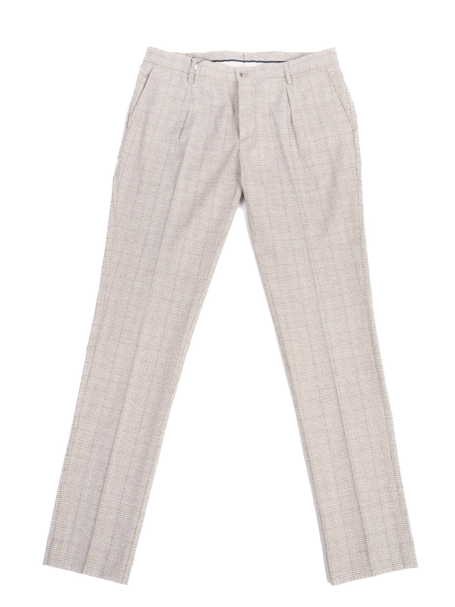 NEW Hackett Gray Cotton Dress Pants XL Check Pattern