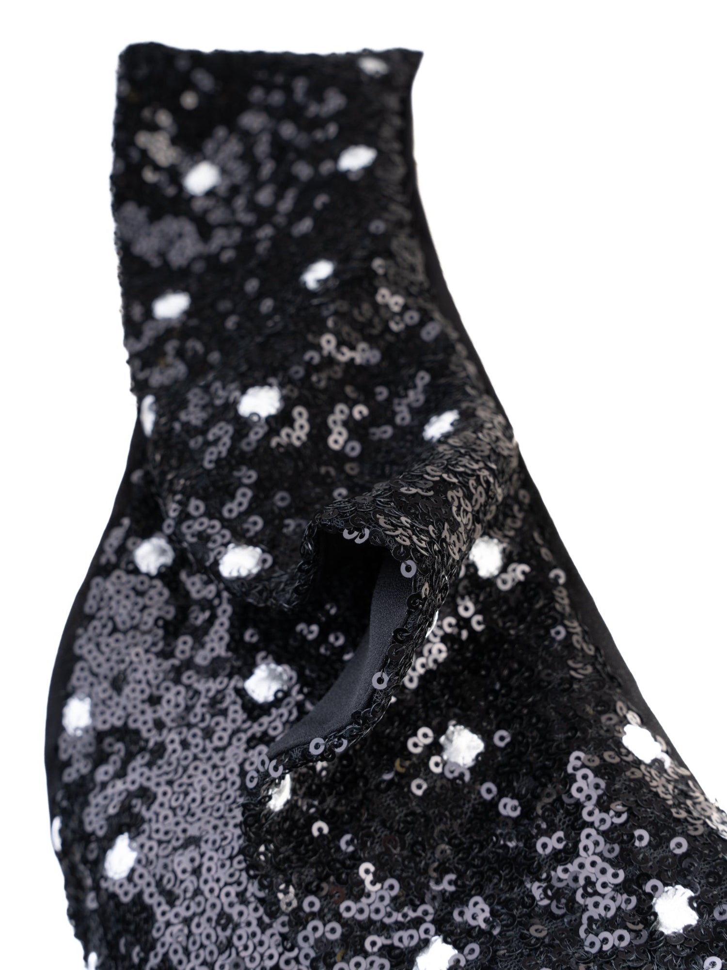 Good H&M Giambattista Black Sleeveless Dress with Sequins Size M