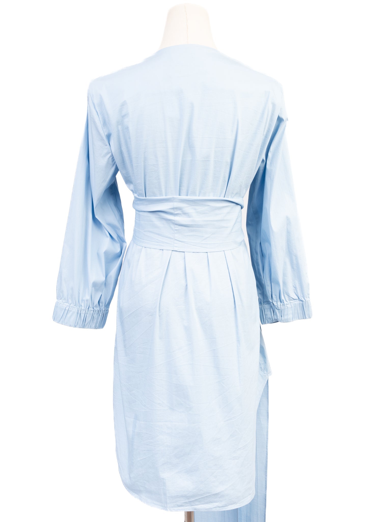 Good Marella Blue Cotton Dress Size M with Long Sleeves