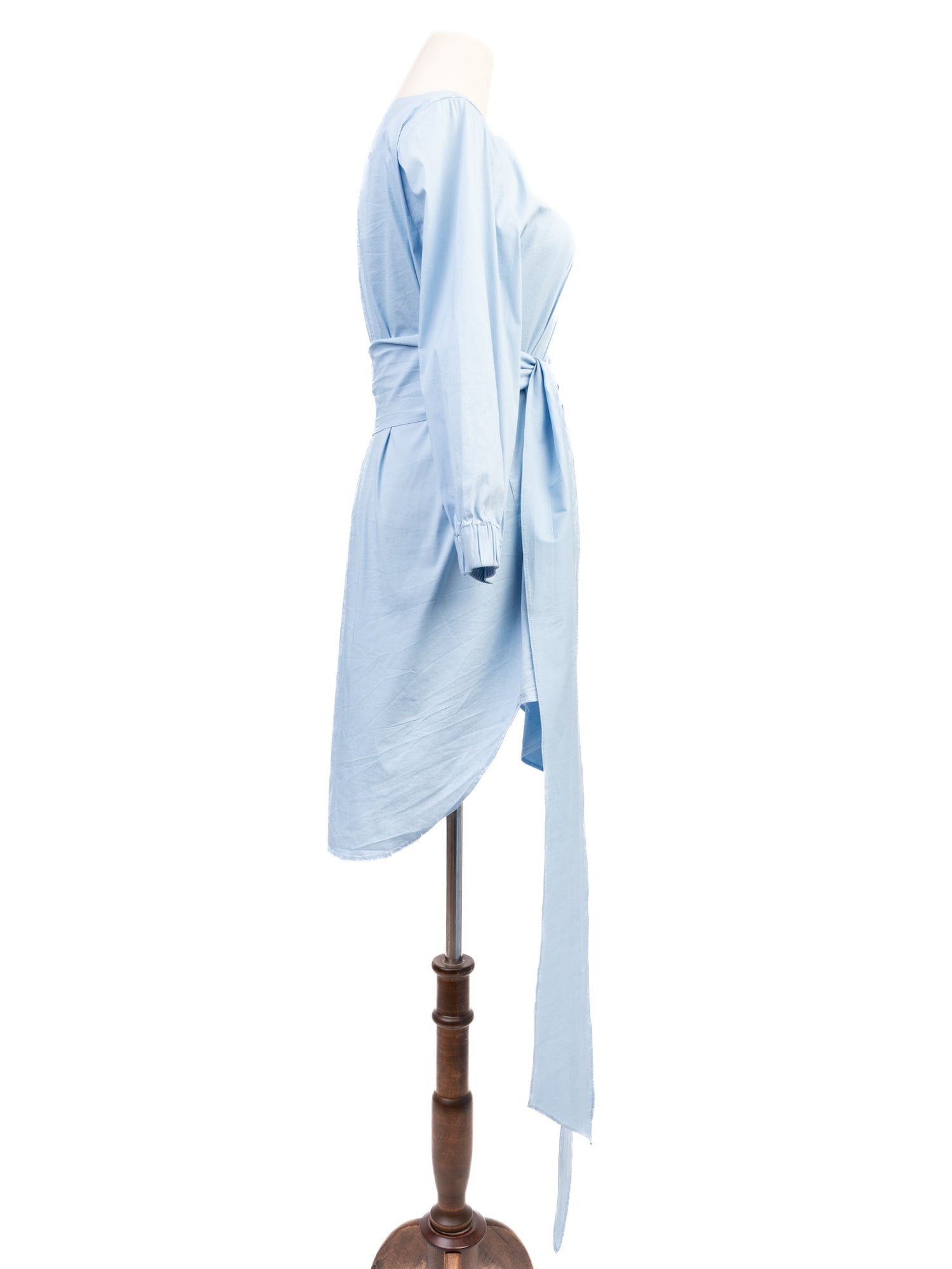 Good Marella Blue Cotton Dress Size M with Long Sleeves