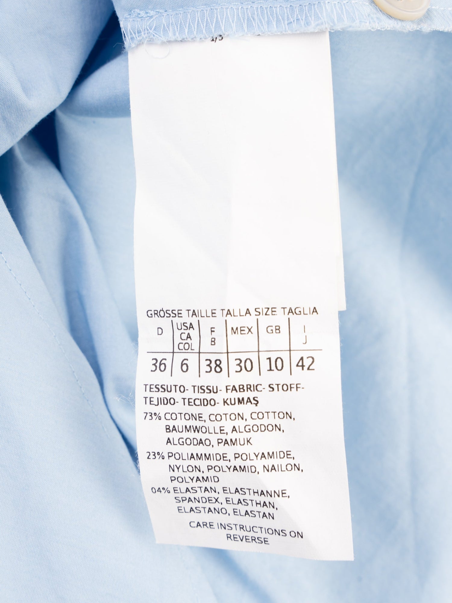 Good Marella Blue Cotton Dress Size M with Long Sleeves