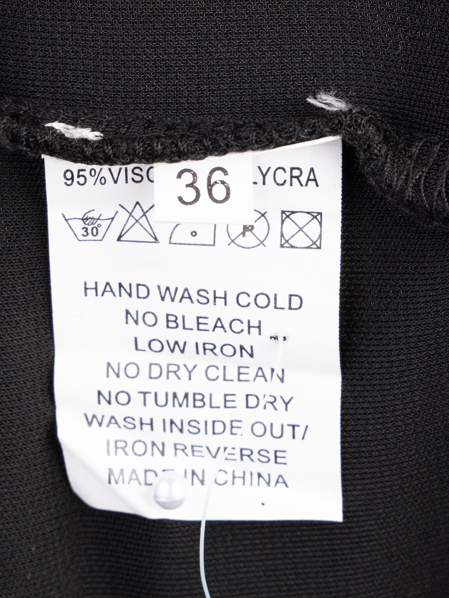 Excellent Pierre Cardin Black Viscose Gown Size XS with Embellishments