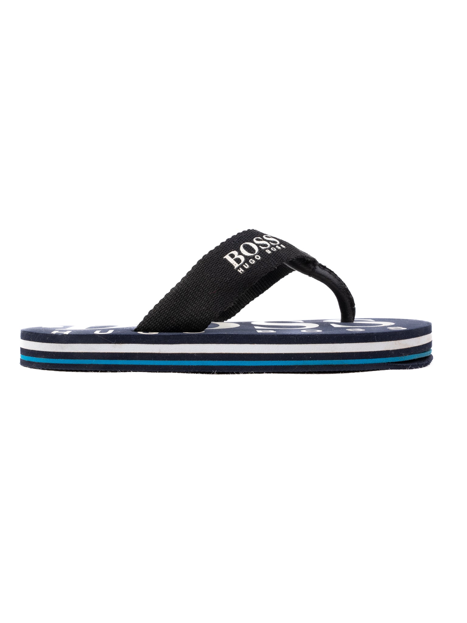Excellent Hugo Boss Blue Flip-Flops Size 30 for Kids