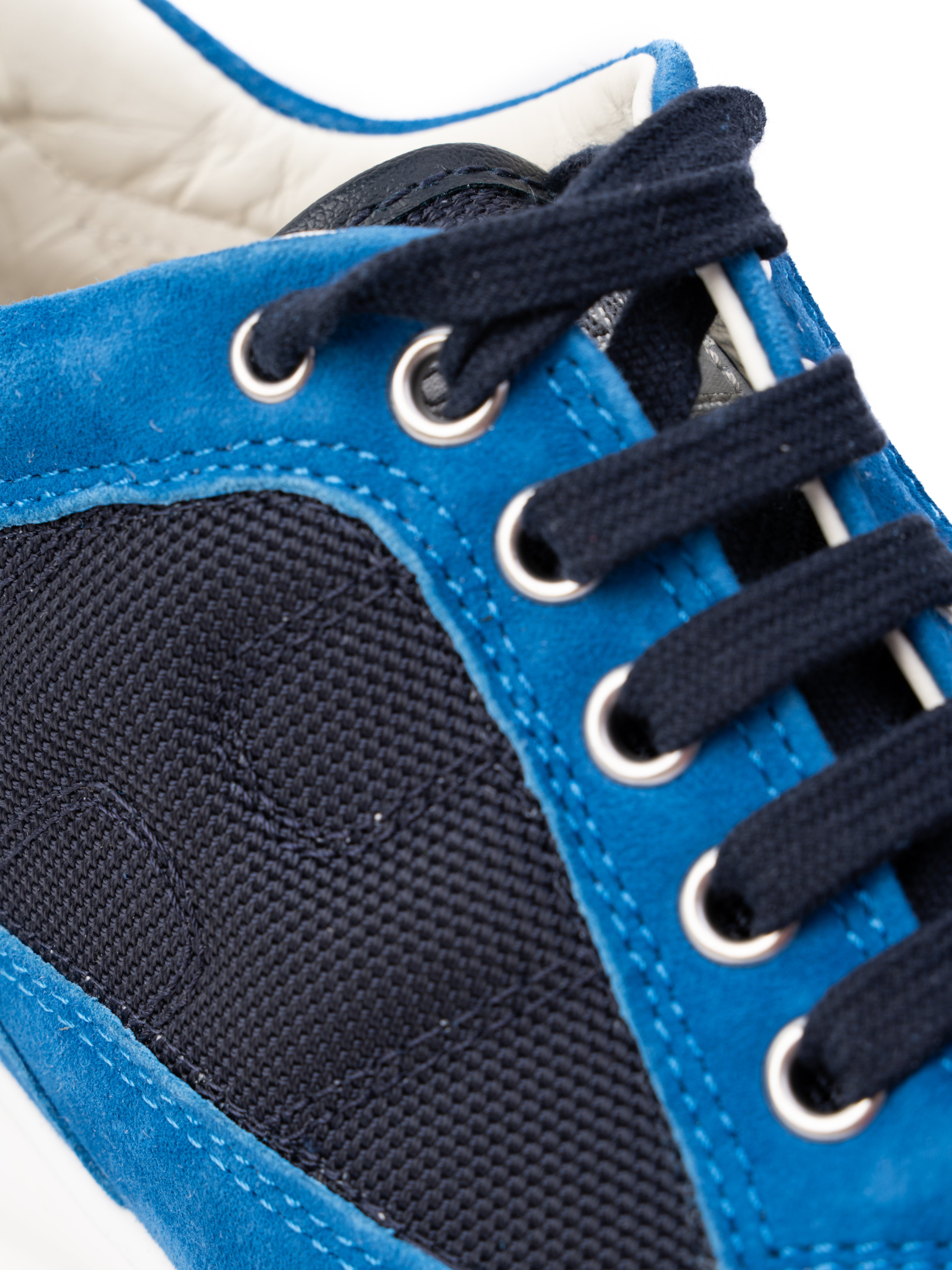 Hogan Blue Leather Sneakers Size 35 Women&
