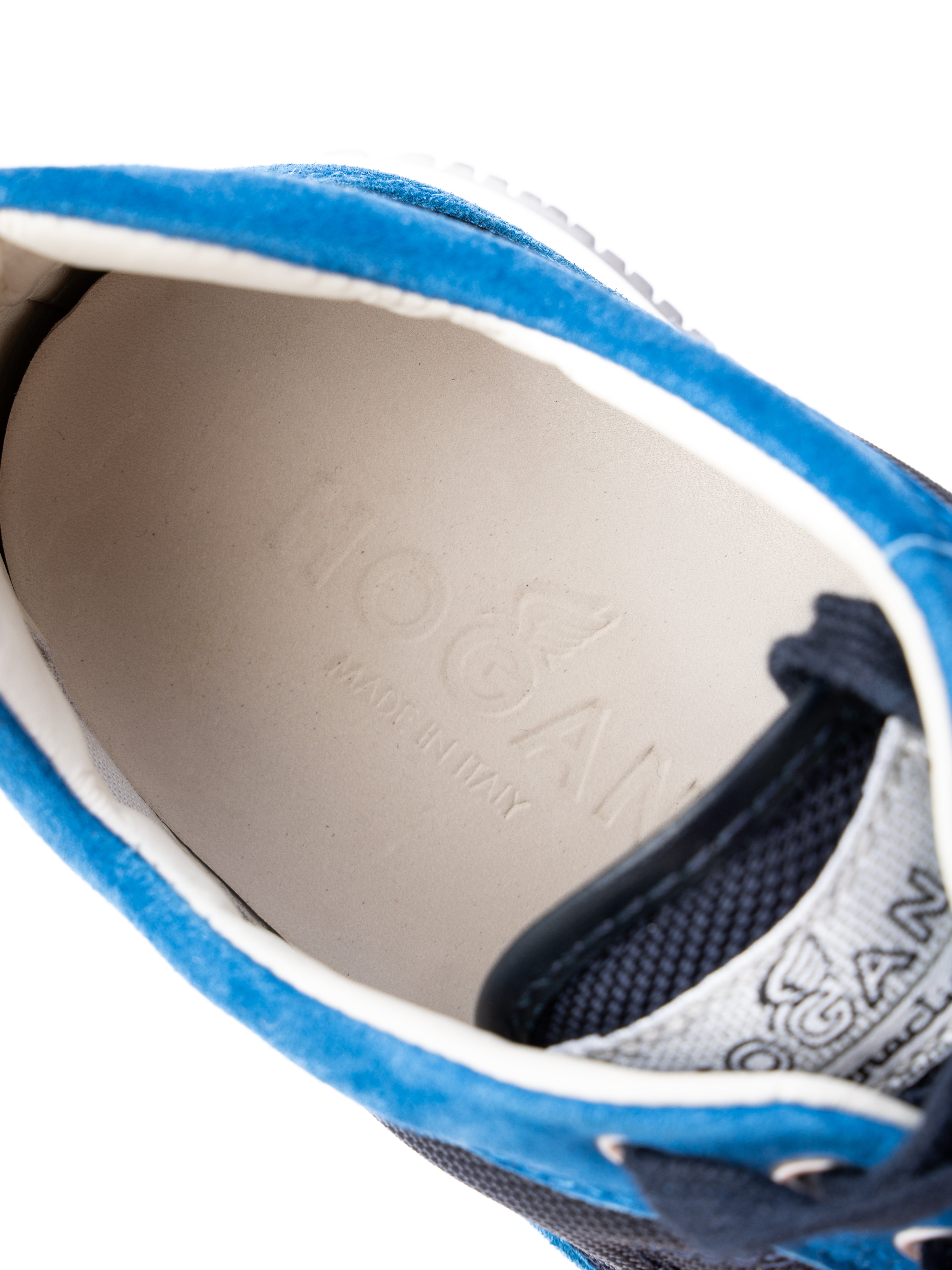 Hogan Blue Leather Sneakers Size 35 Women&