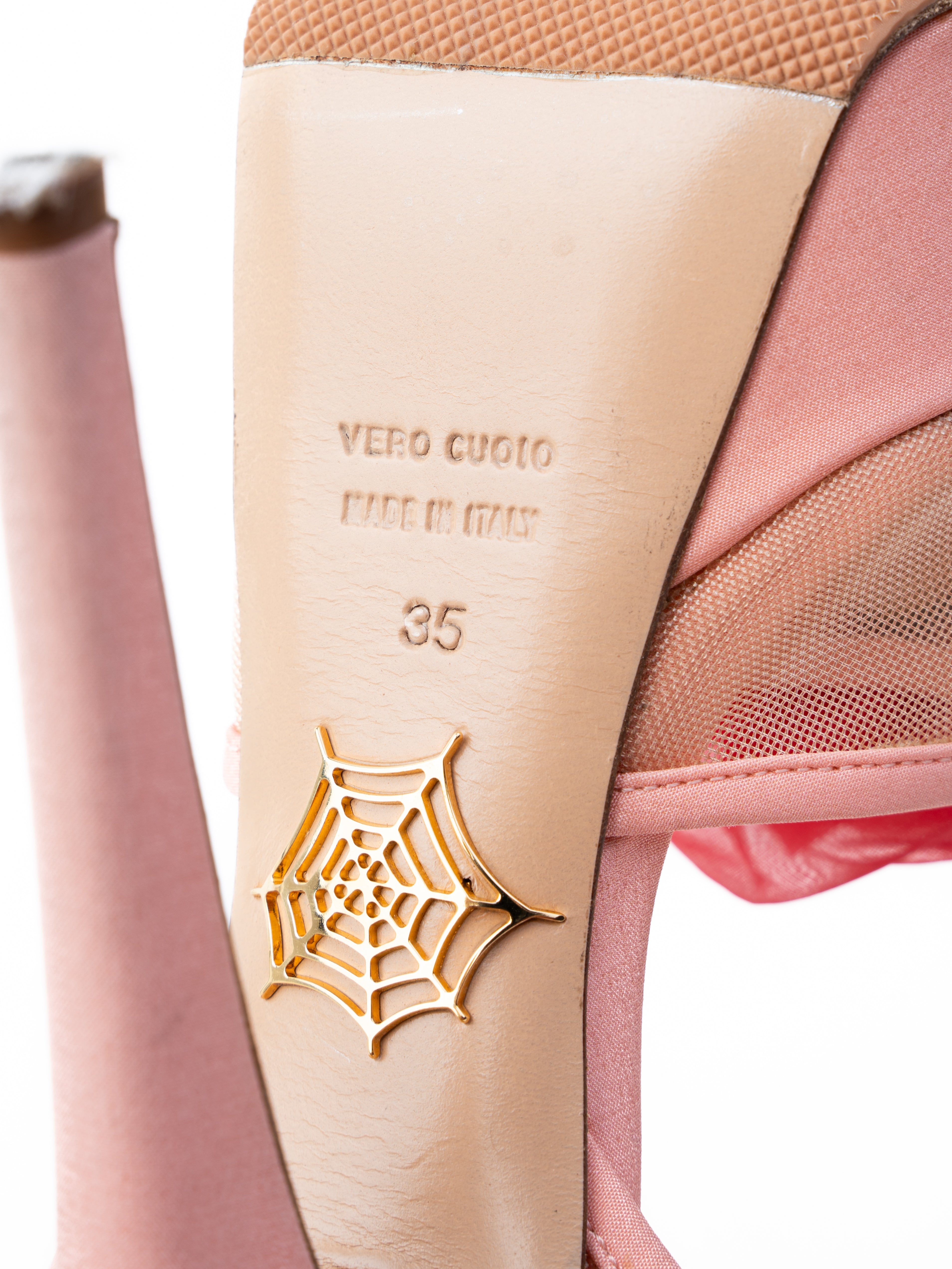 Good Charlotte Olympia Pink Fabric High-Heeled Platform Sandals Size 35