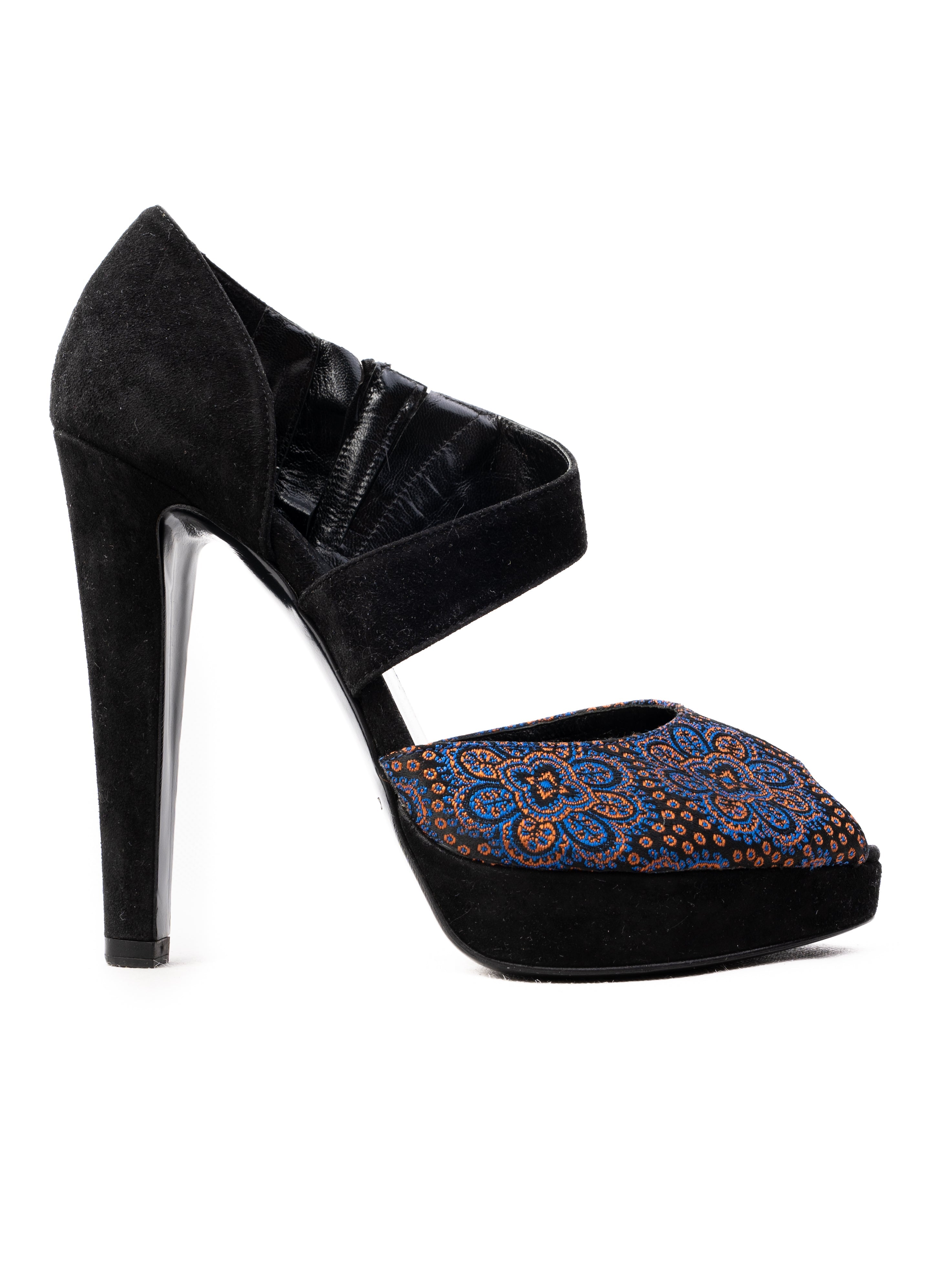 Excellent Emporio Armani High-Heeled Shoes Leather Ankle Strap