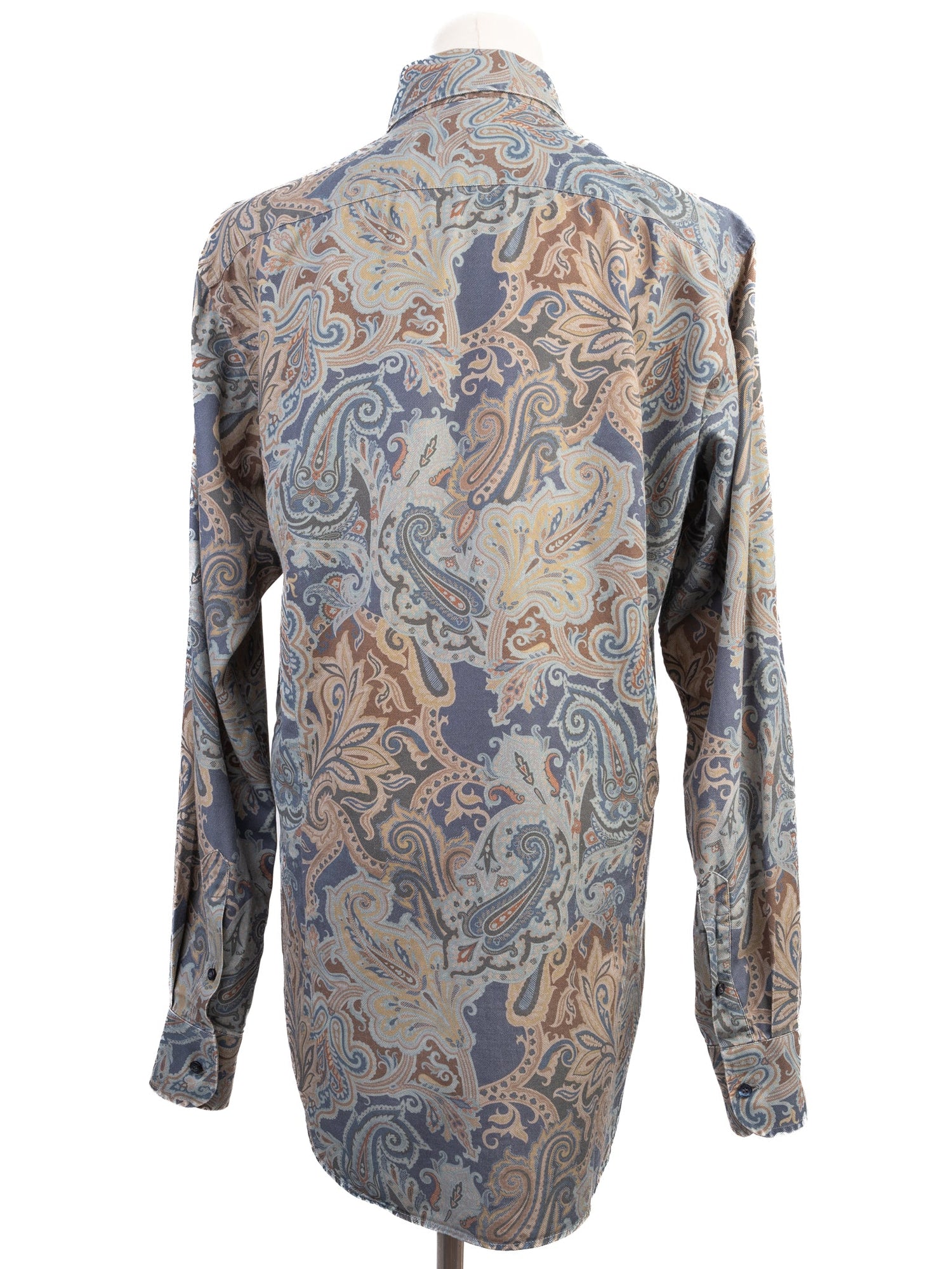 Etro Long-Sleeved Button-Up Shirt Paisley Pattern Excellent Condition
